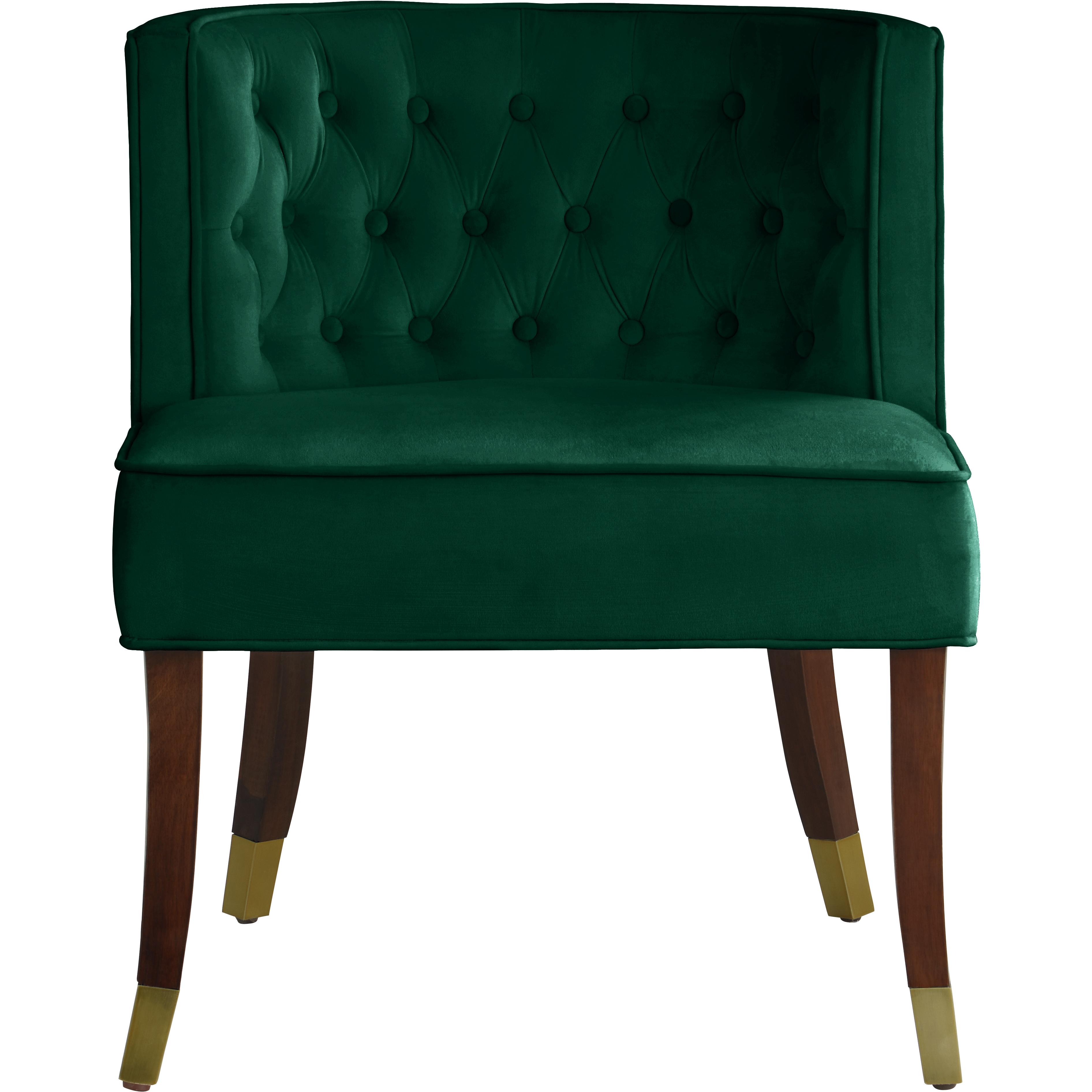 Meridian Perry Green Velvet Dining Chair