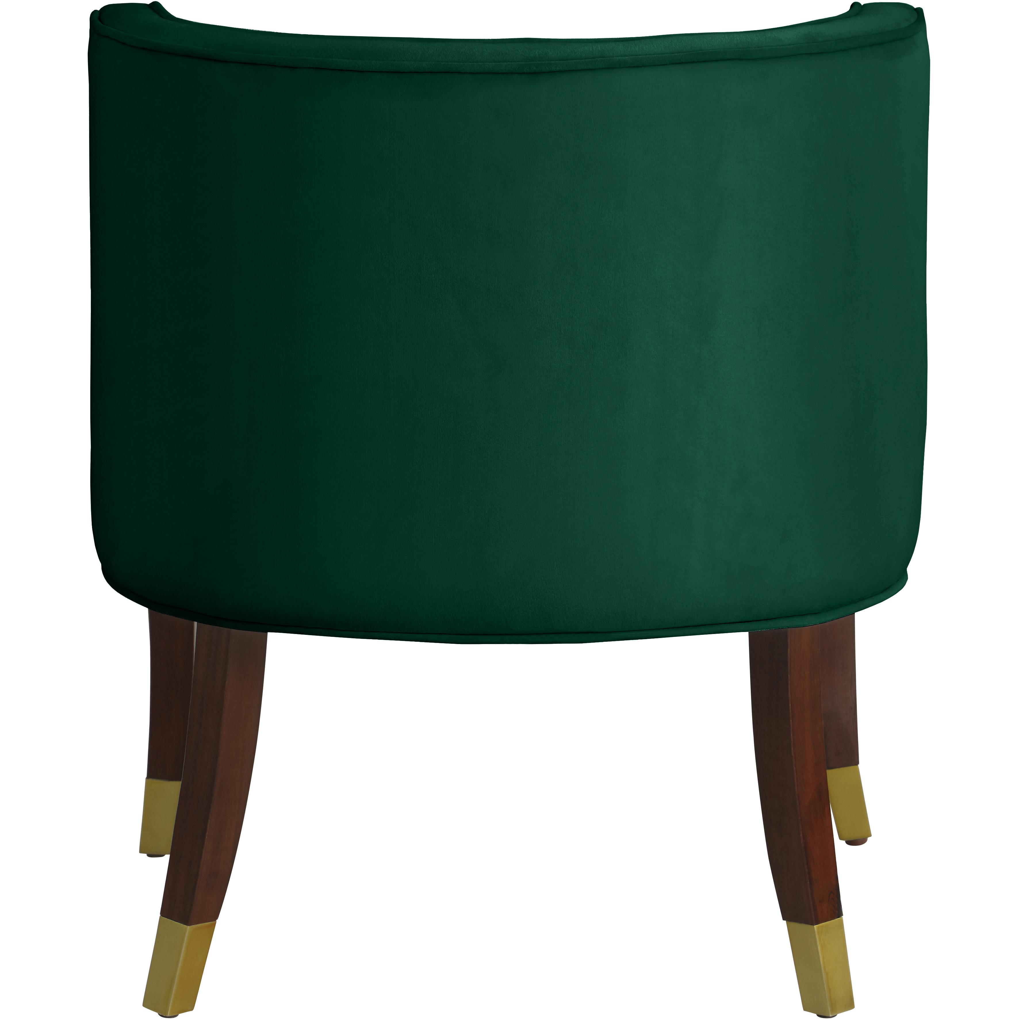 Meridian Perry Green Velvet Dining Chair
