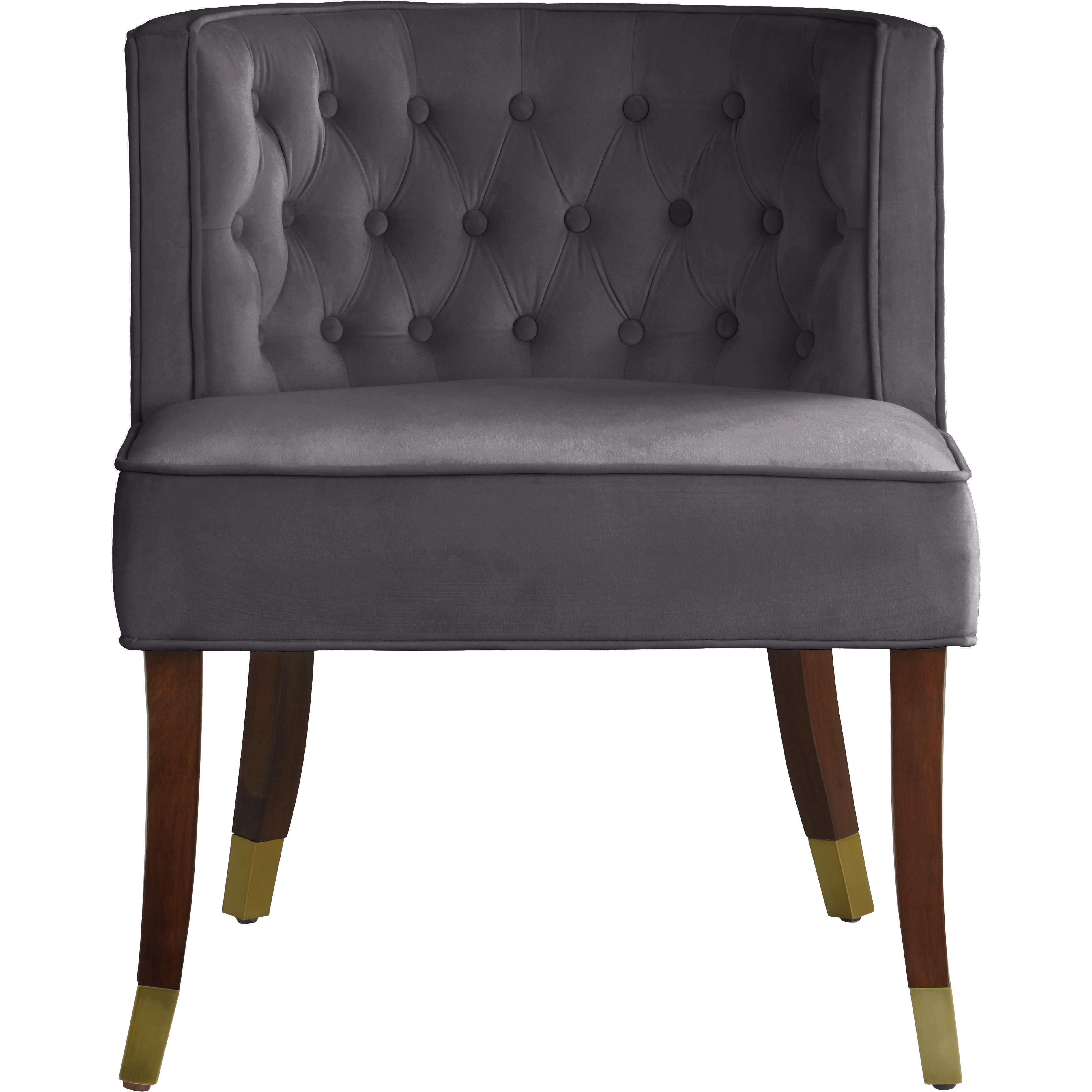 Meridian Perry Grey Velvet Dining Chair