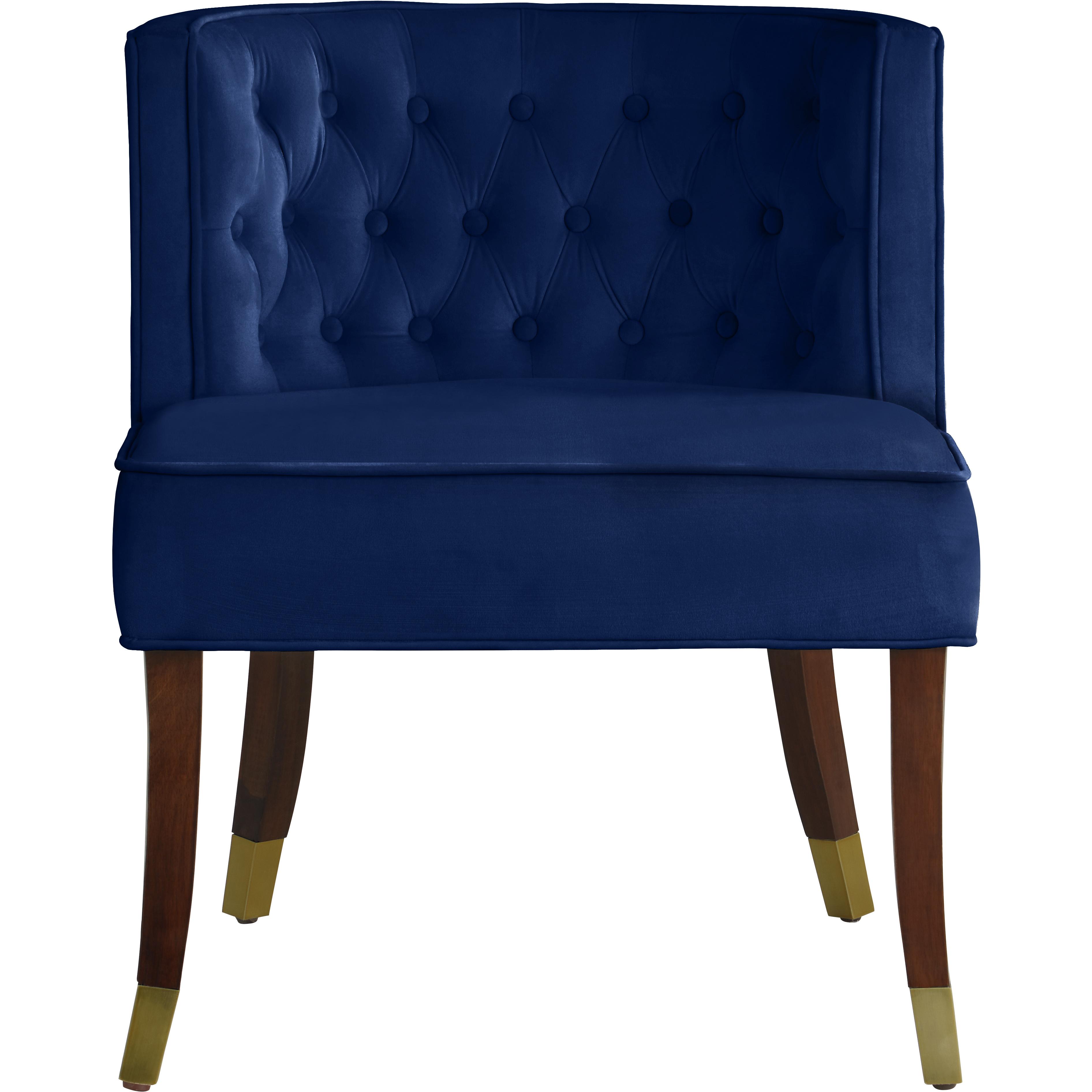 Meridian Perry Navy Velvet Dining Chair