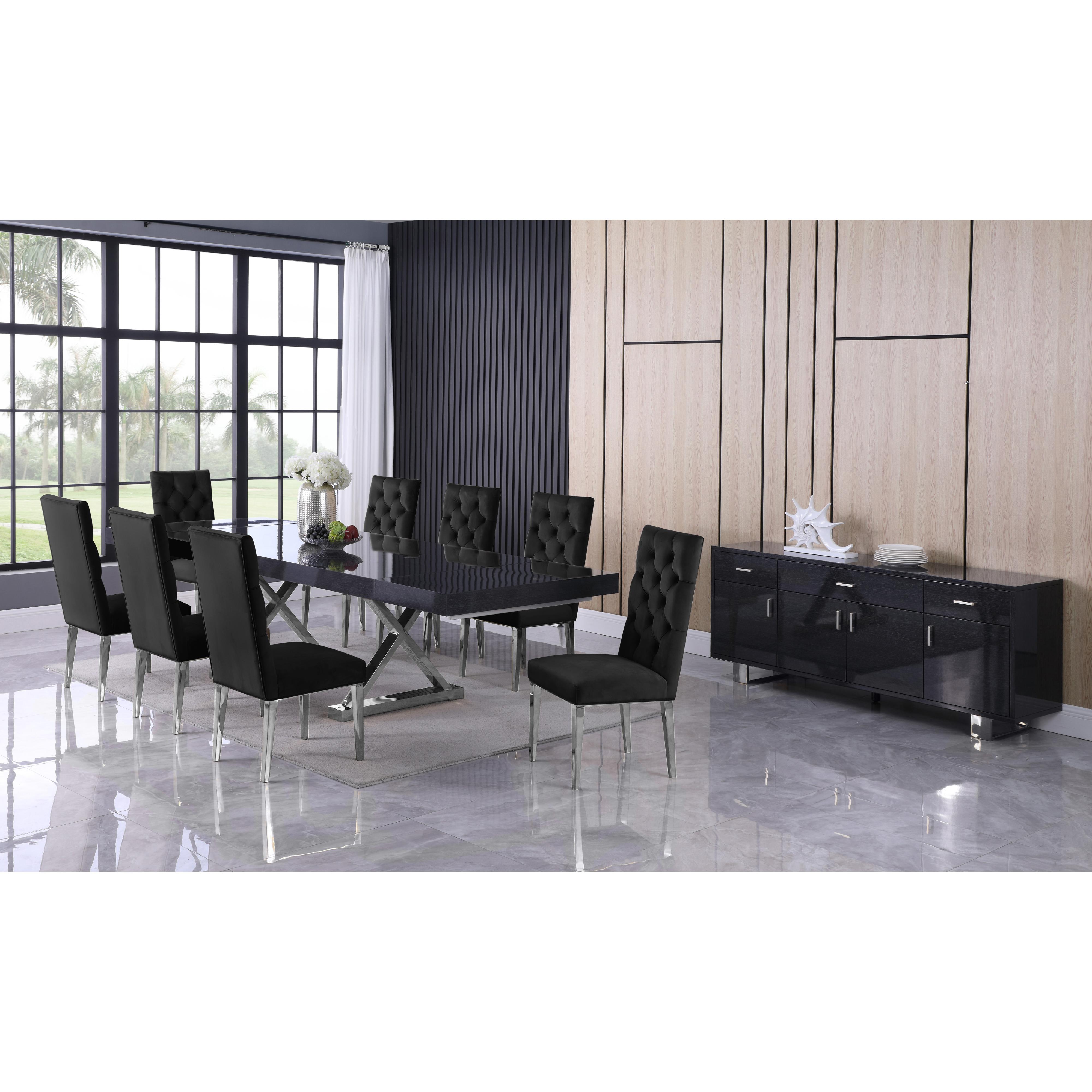 Meridian Excel Grey Oak Veneer Lacquer Extendable Dining Table (3 Boxes)