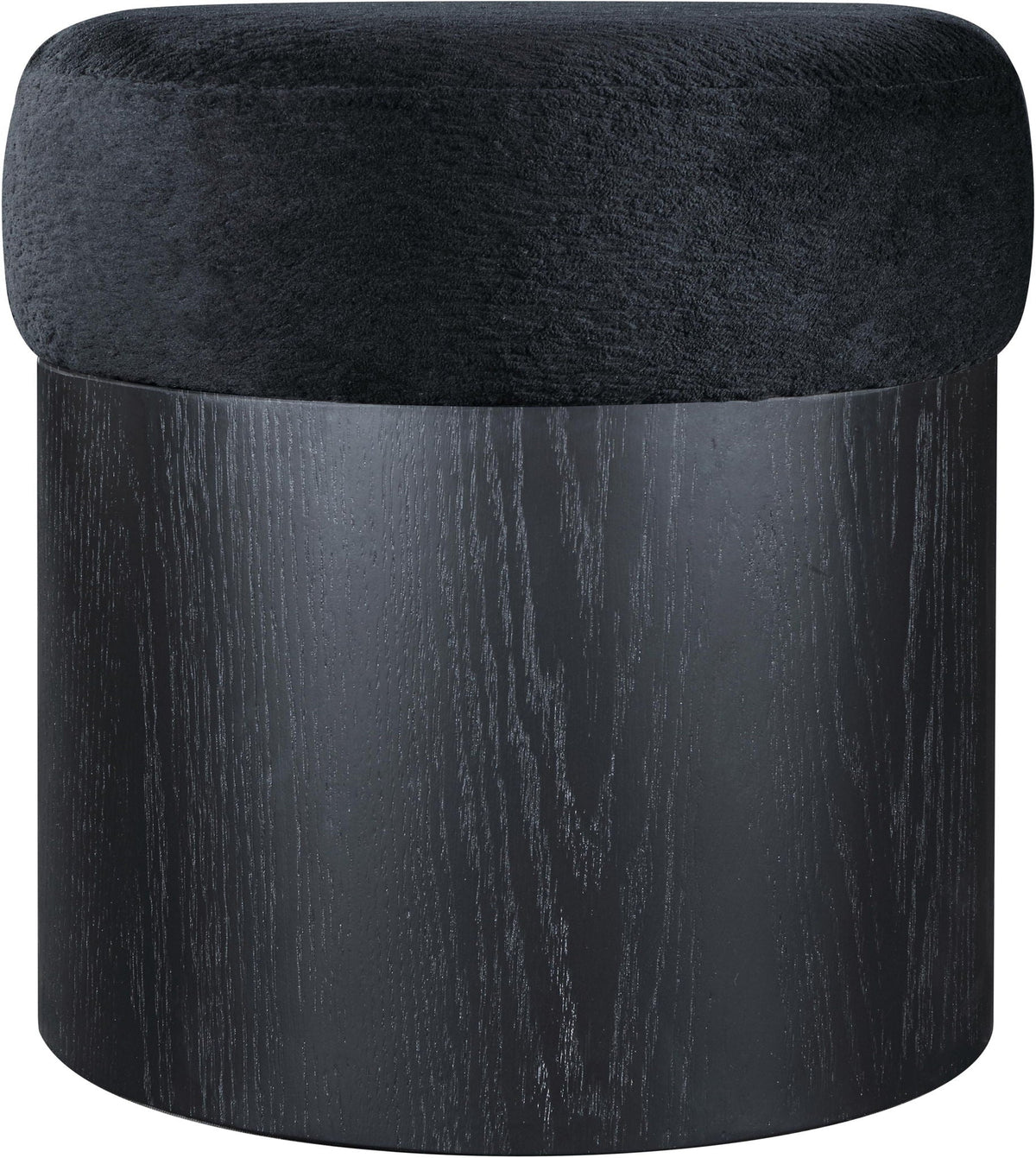 Nimes - Ottoman / Stool with Black Base