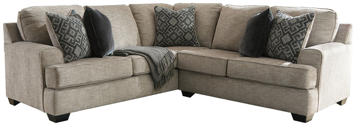 Bovarian Stone Sectional — 2-Piece Sectional With Corner Wedge