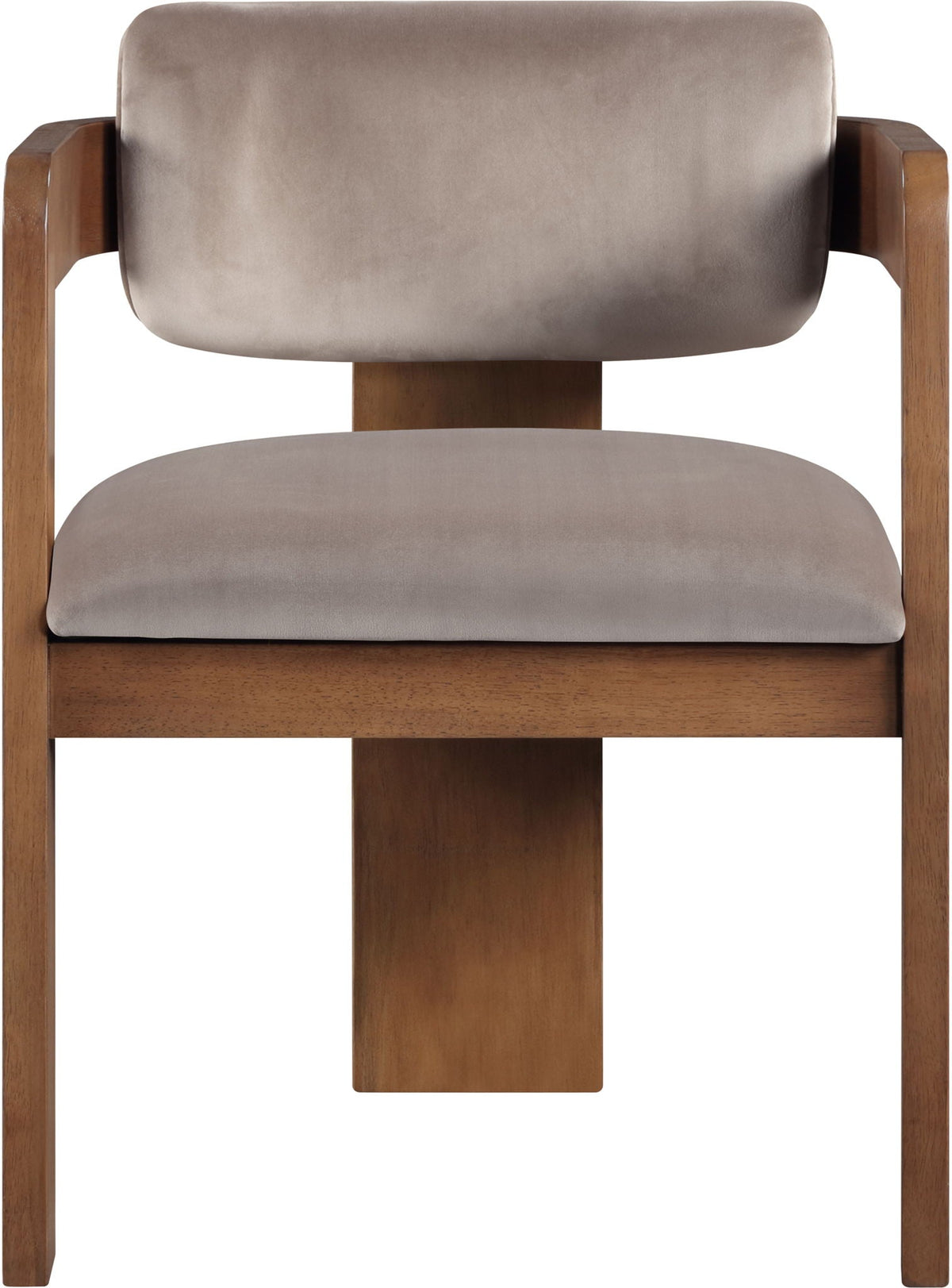 Sacha - Velvet Dining Chair (Set of 2) with Brown Base