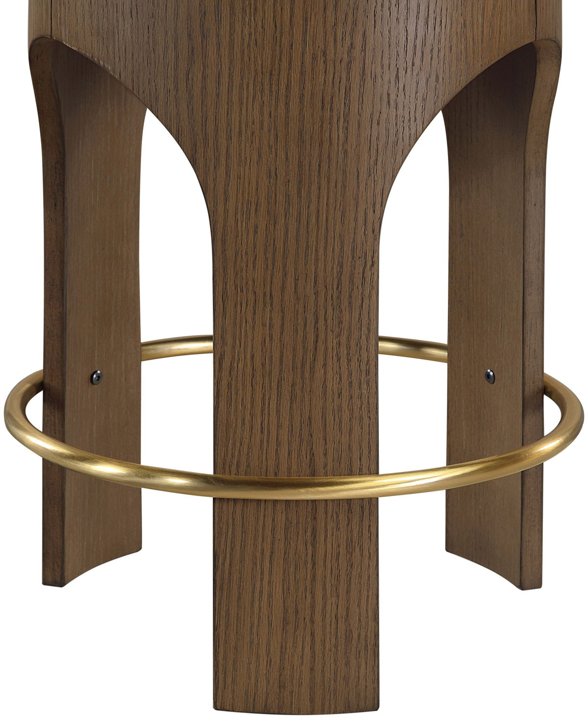 Bocceli Velvet Counter Stool with Brown Base