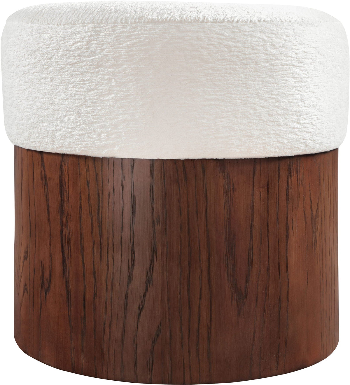 Nimes - Ottoman / Stool with Brown Base