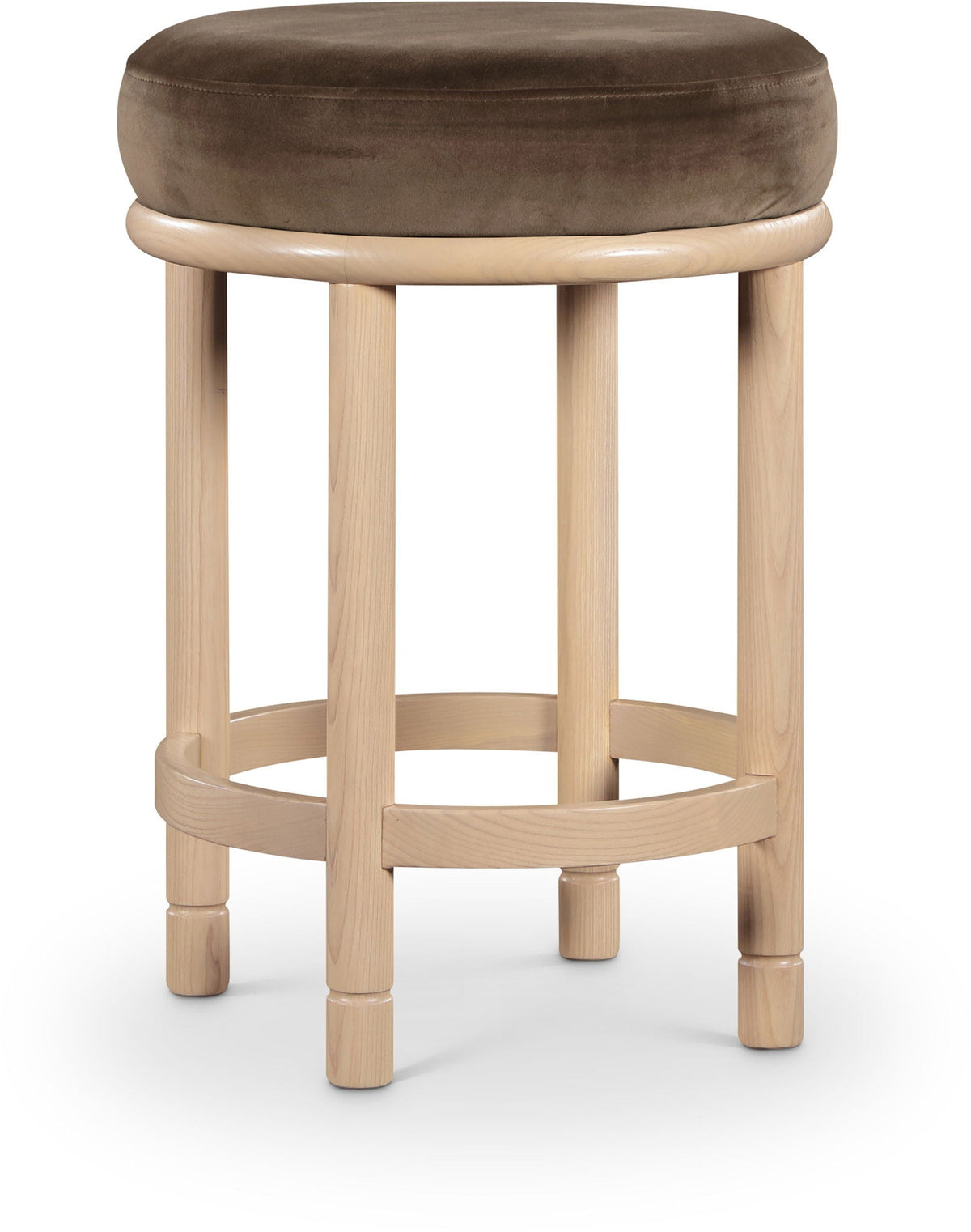 Monette - Counter Stool with Natural Base