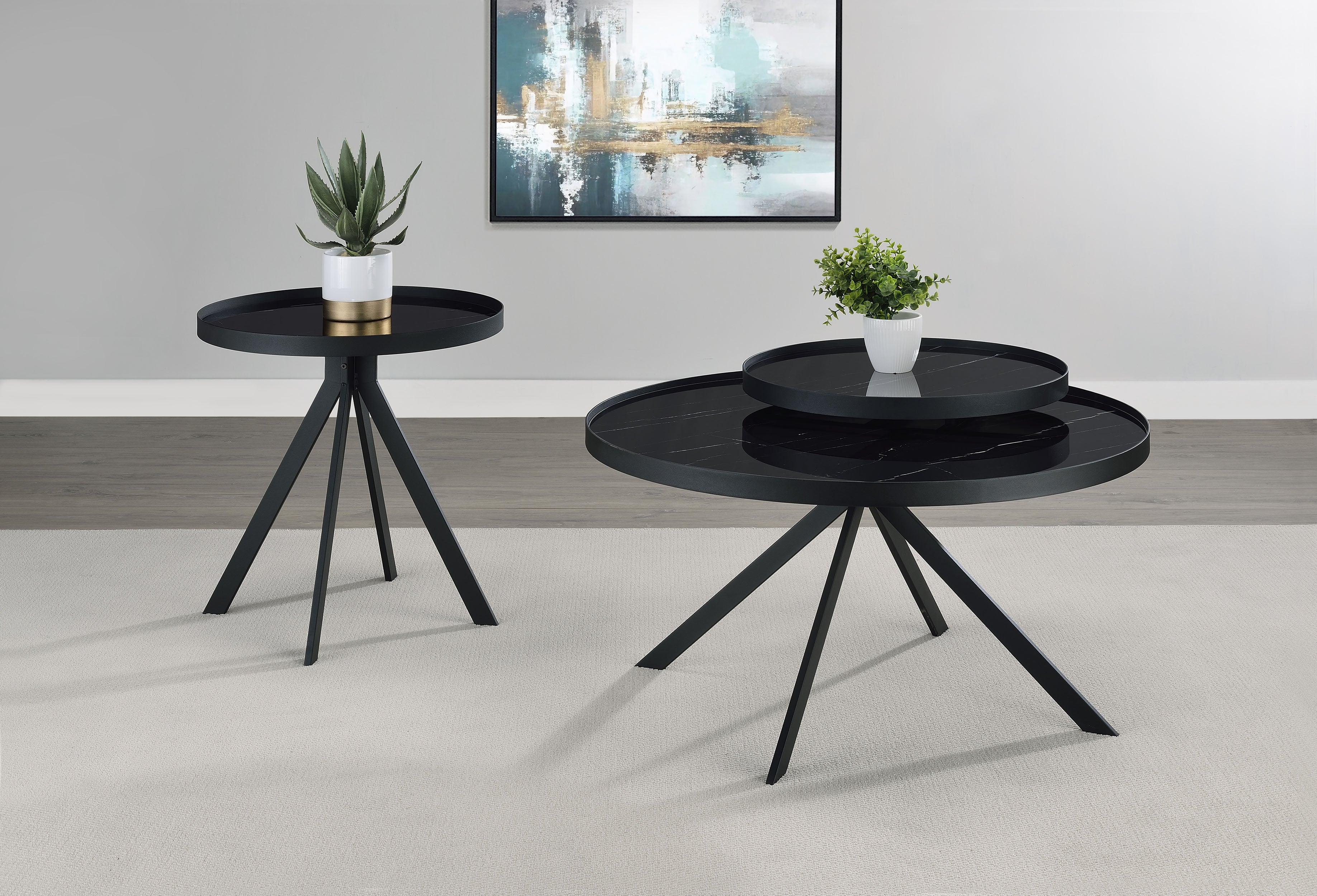 Briggs Round Coffee and End Table Set