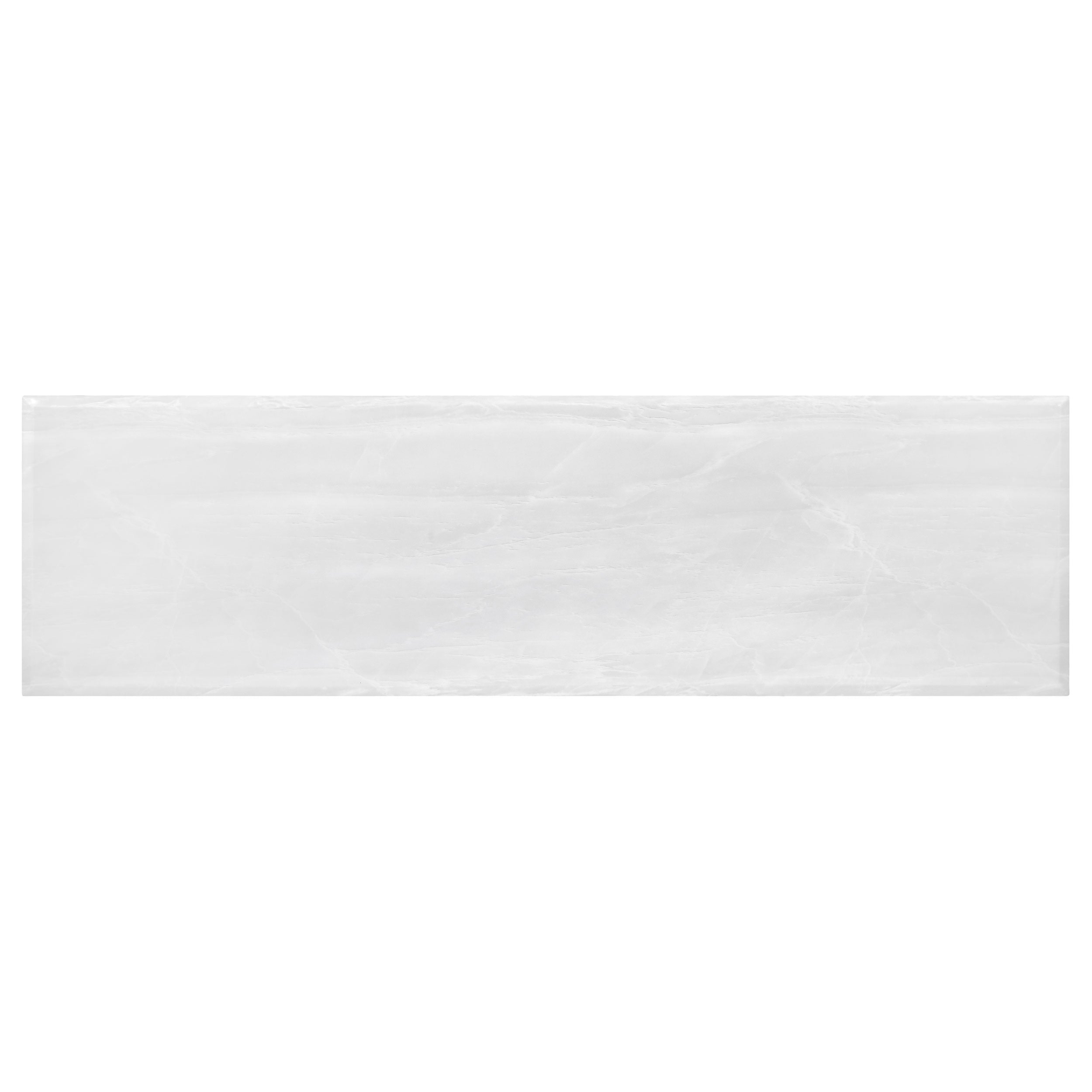 Kerwin U-base Rectangle Sofa Table White and Chrome