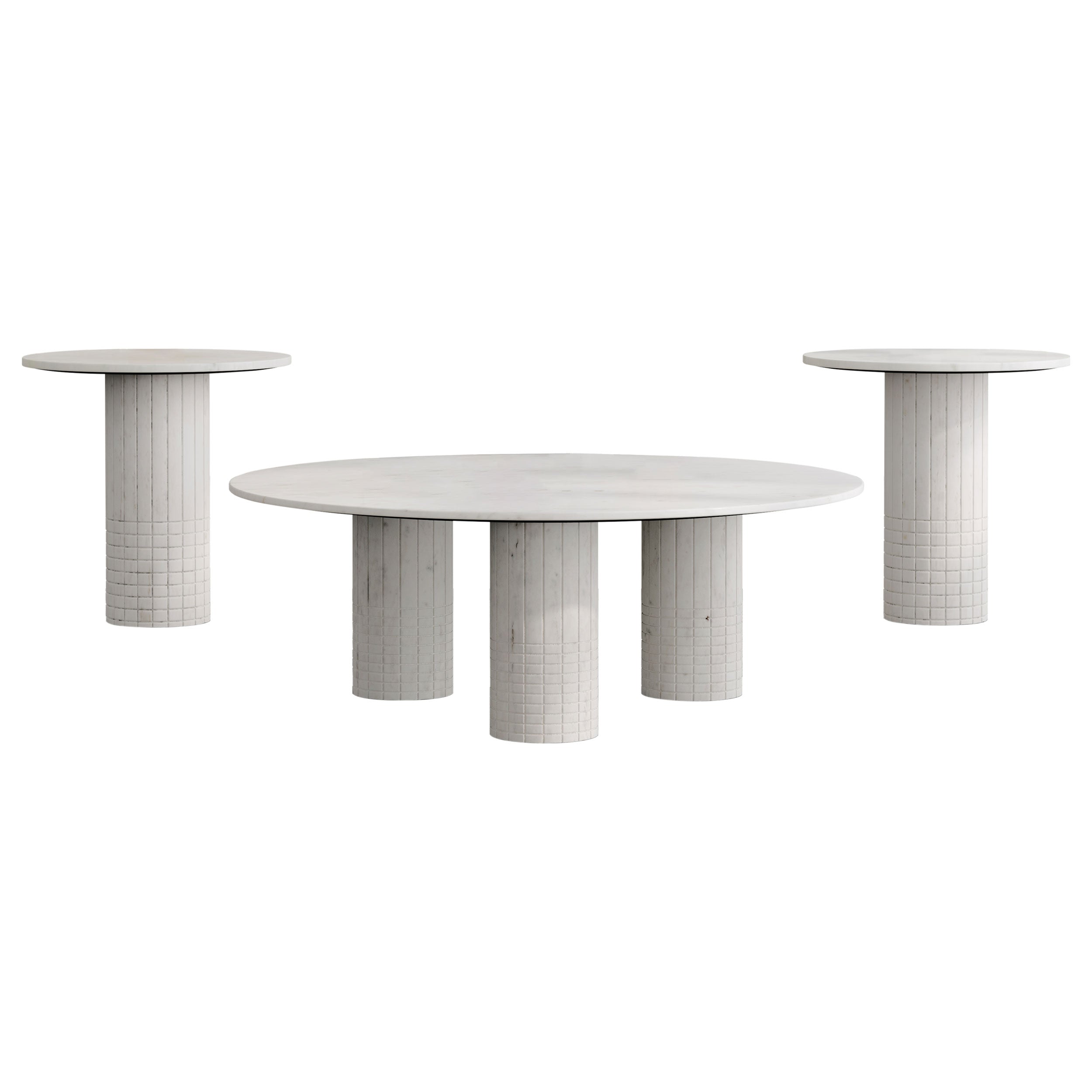 Astoria Marble Coffee and End Table Set