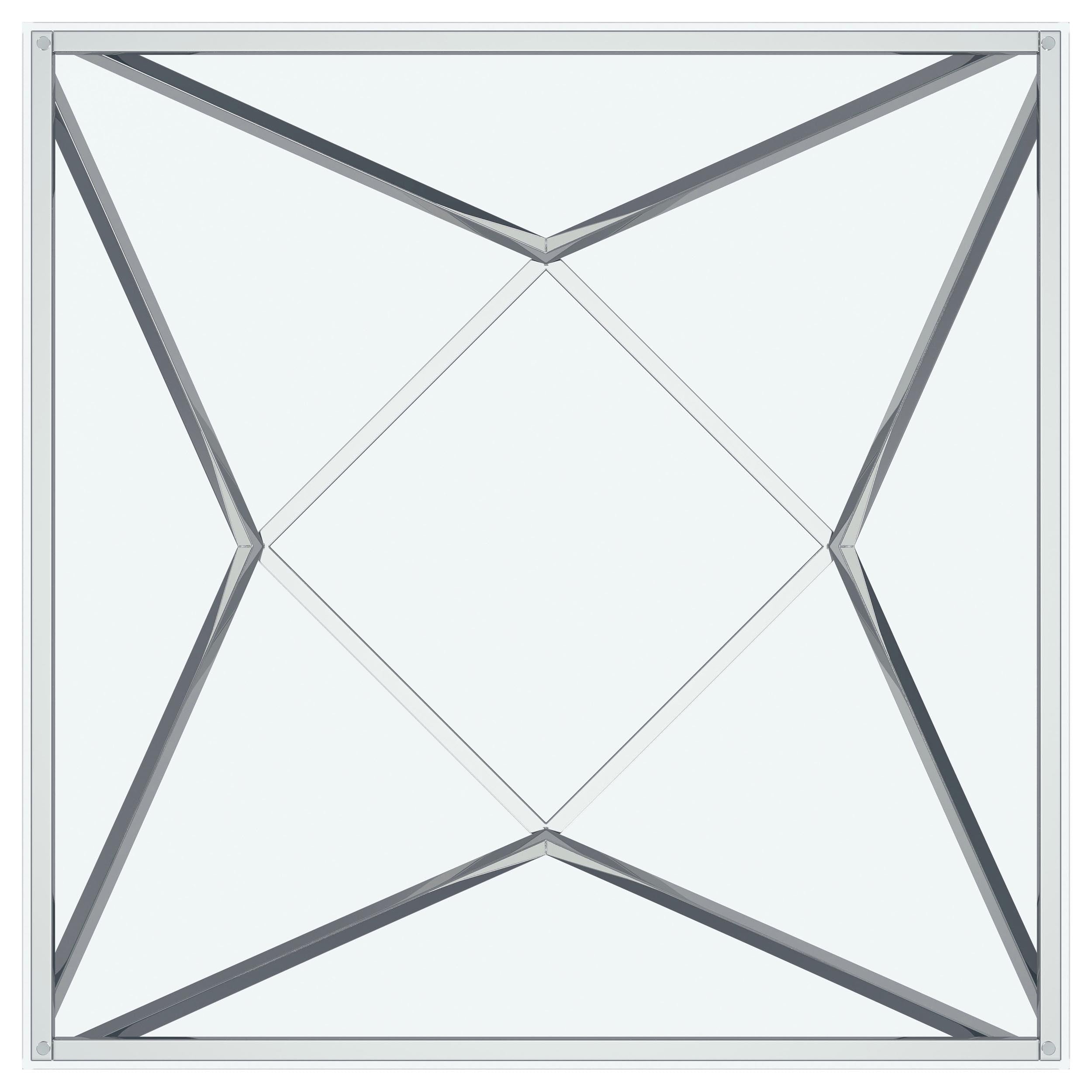 Brittania Square Coffee and End Table Set Nickel