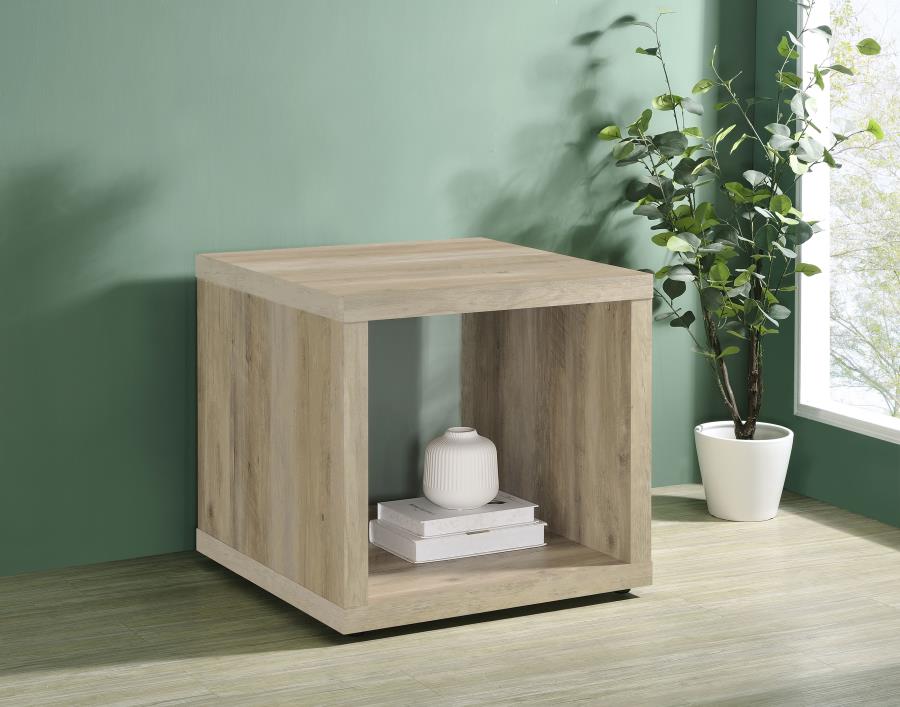 Frisco Square Engineered Wood Side End Table