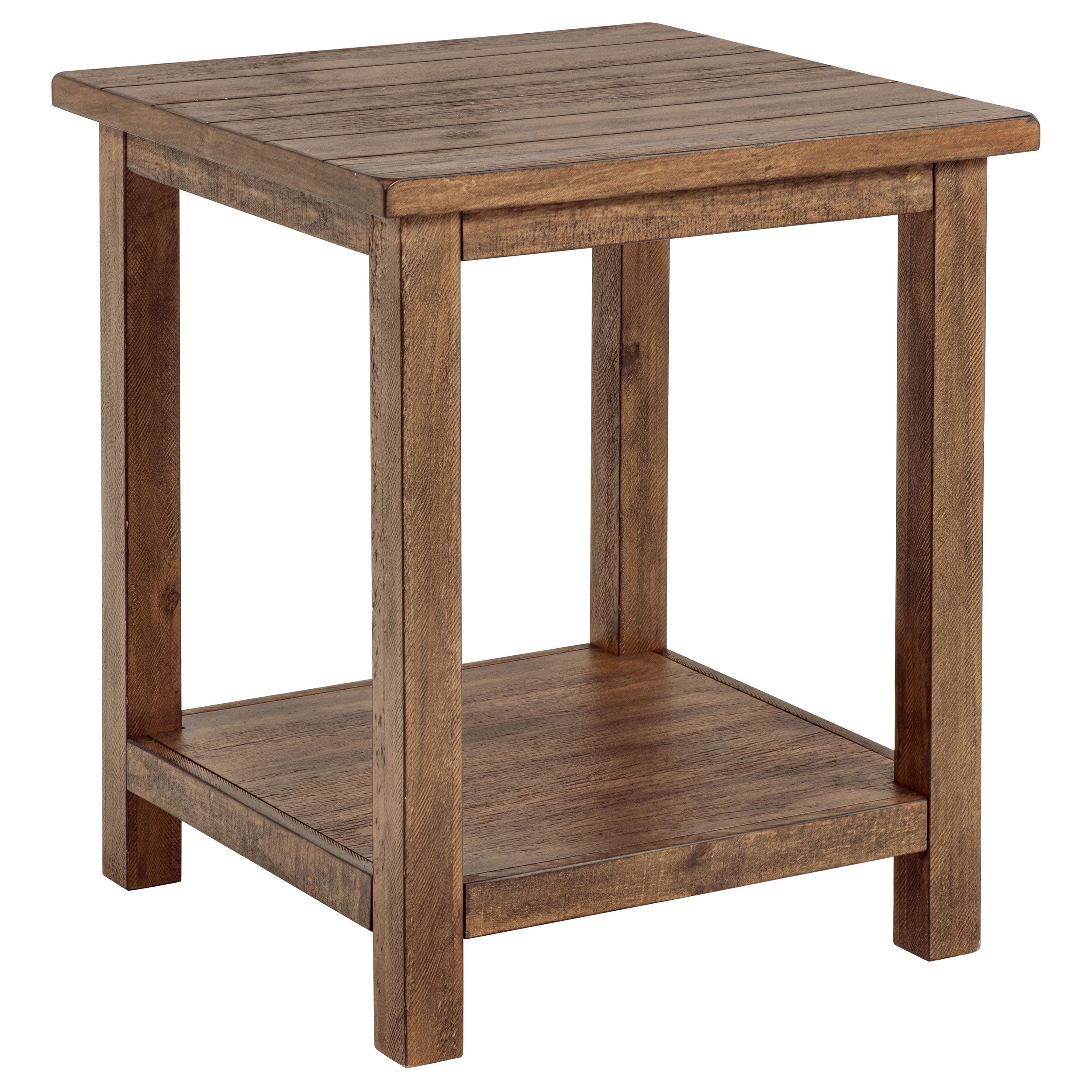 Payne Wood End Table with Shelf