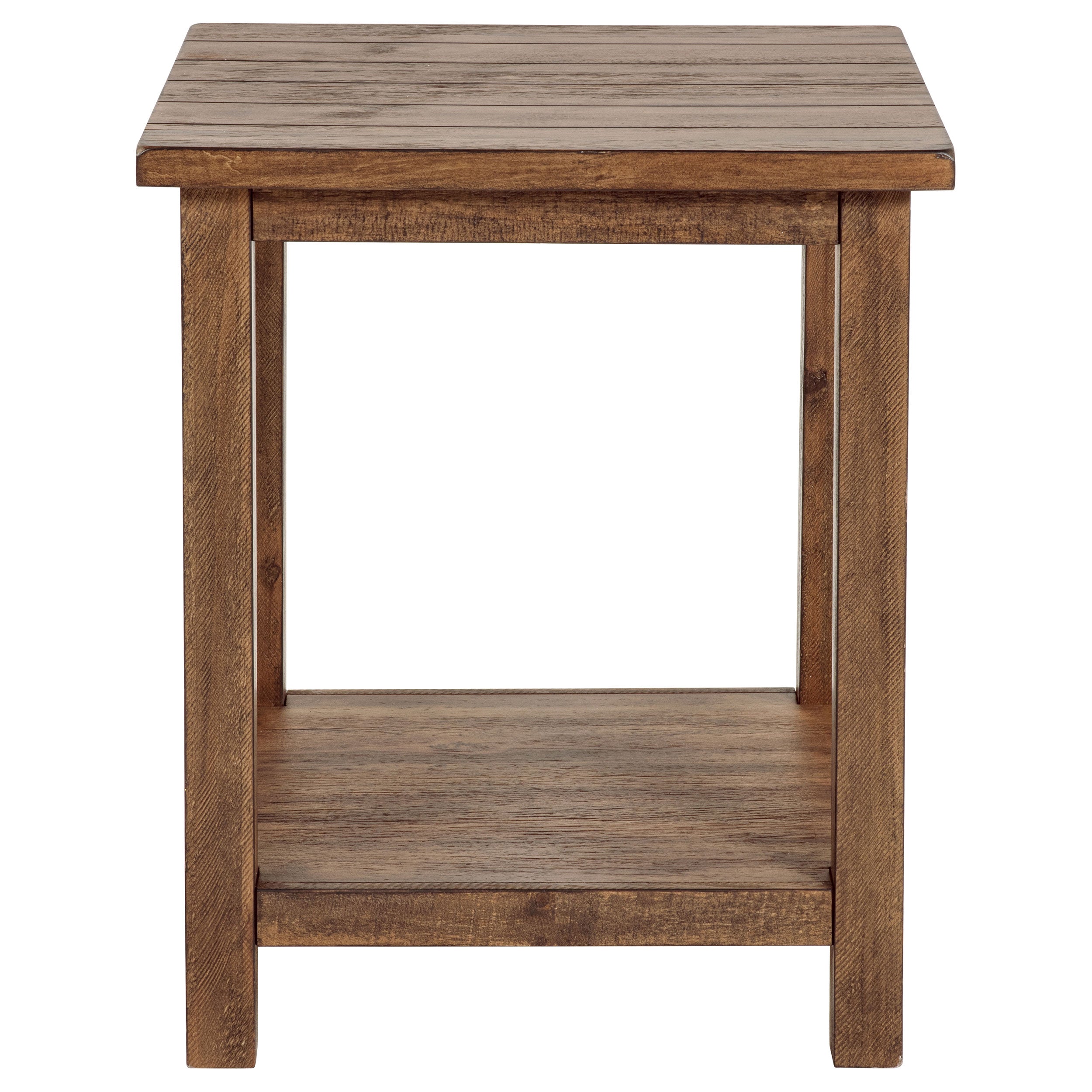 Payne Wood End Table with Shelf