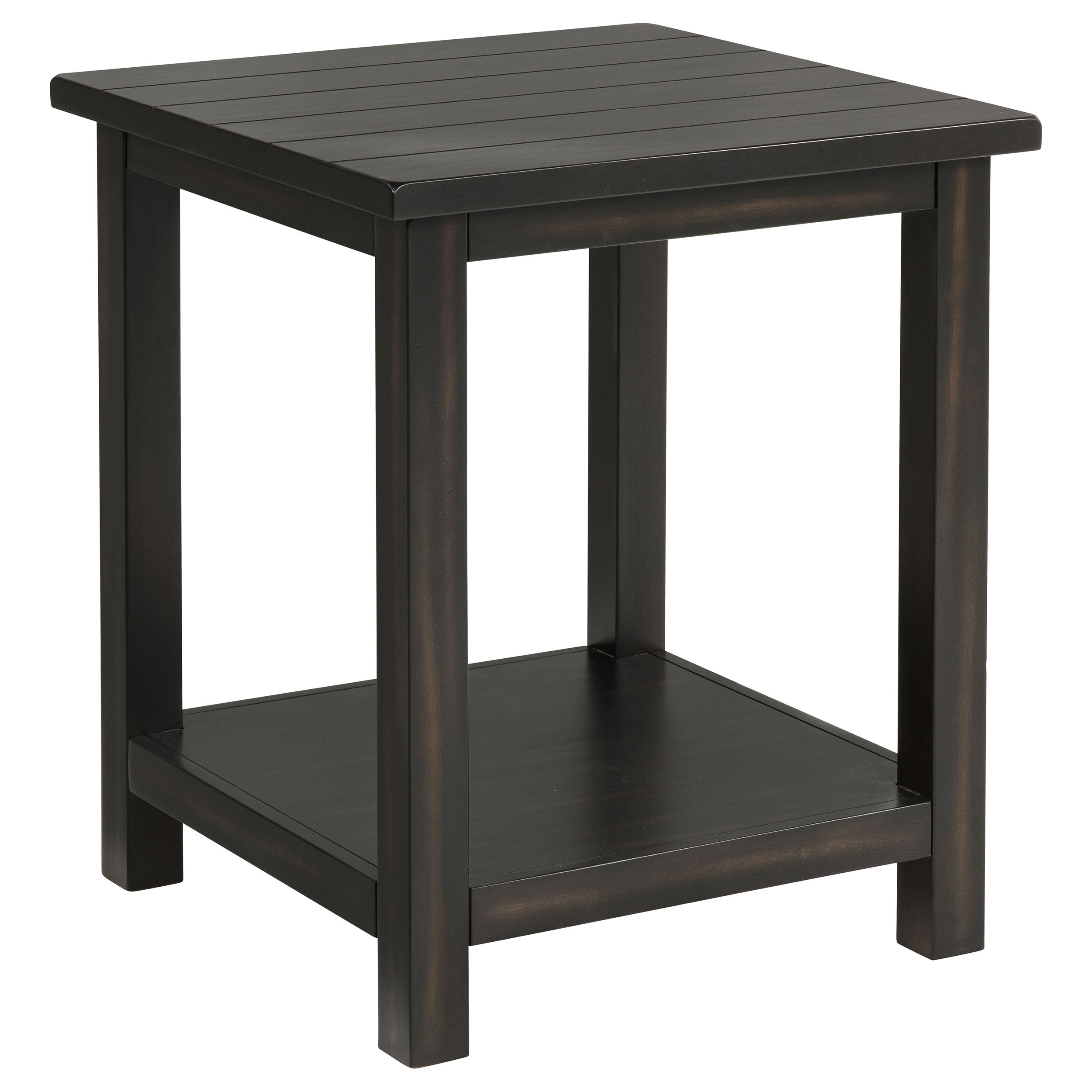Payne Wood End Table with Shelf