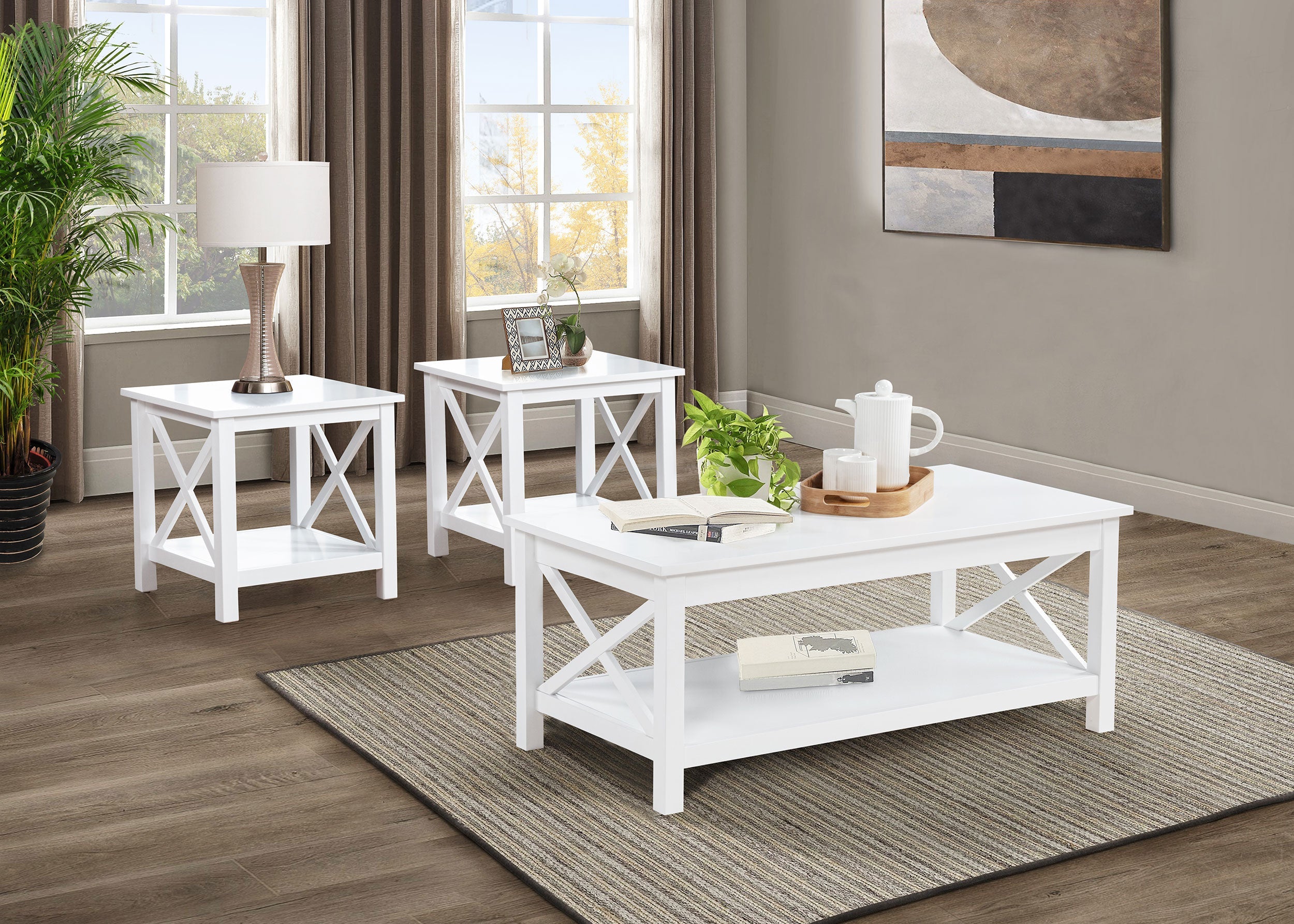 Skyview Rectangular Lift Top Coffee Table Set