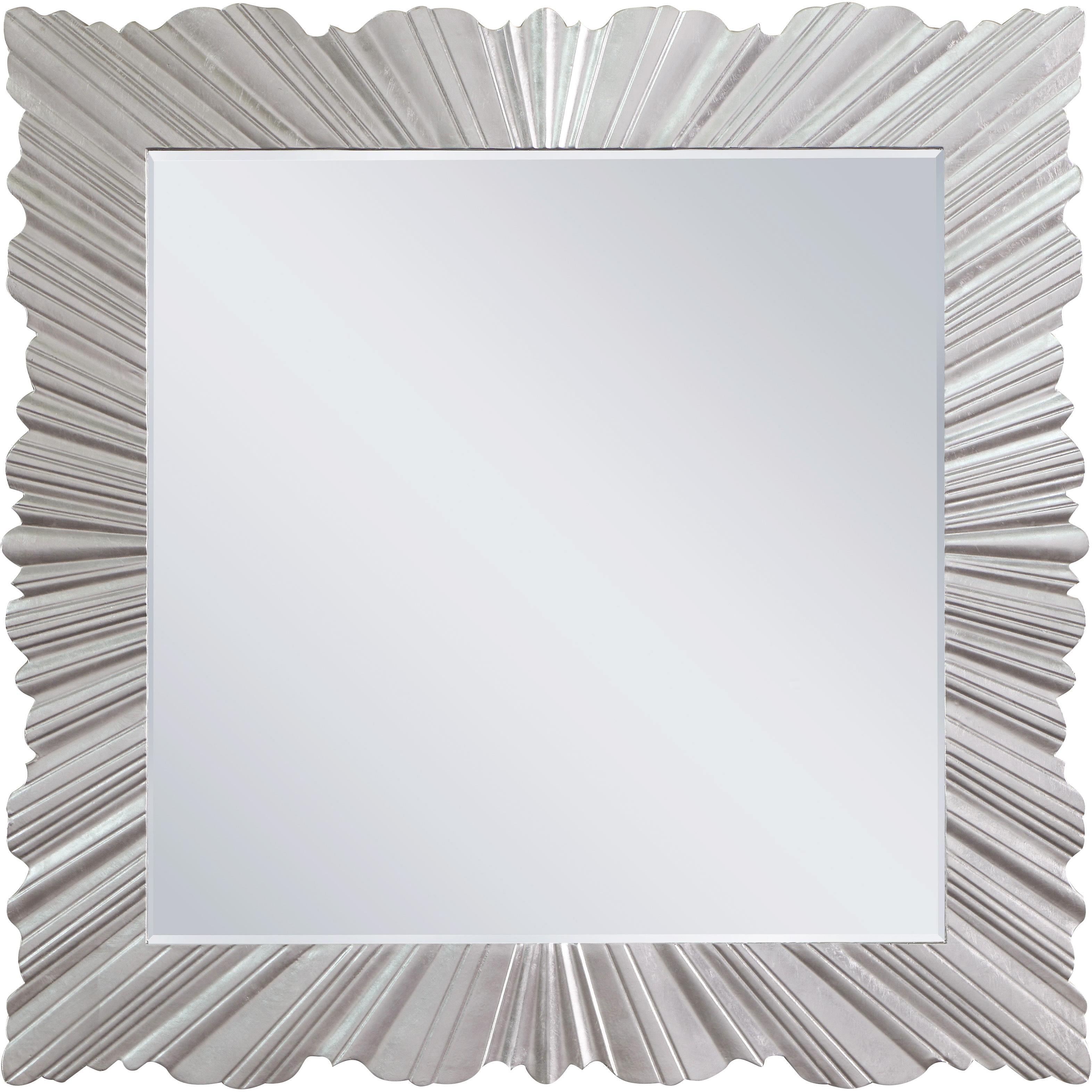 Meridian Silverton Silver Leaf Mirror