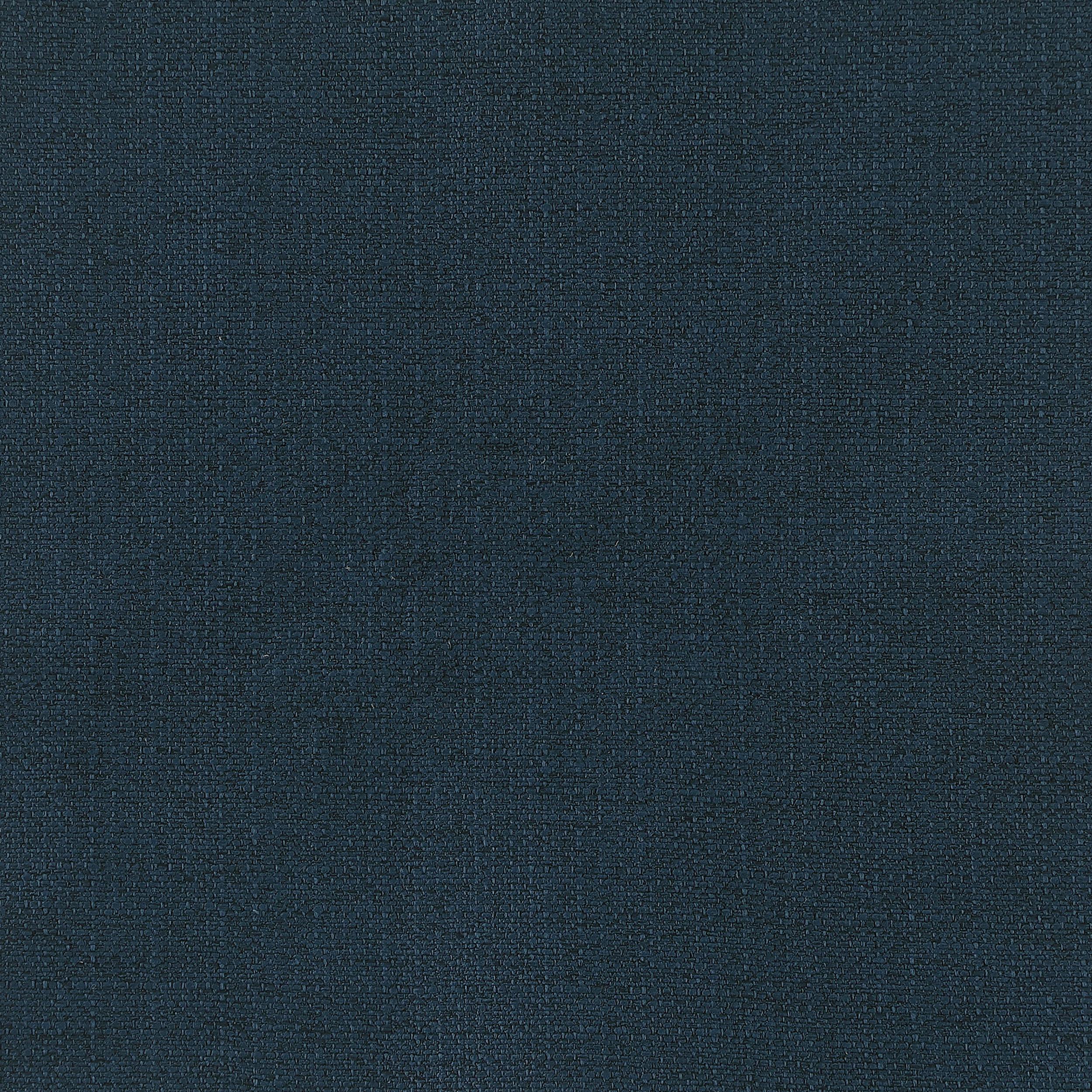 Meridian Beckham Navy Durable Linen Textured Fabric Ottoman