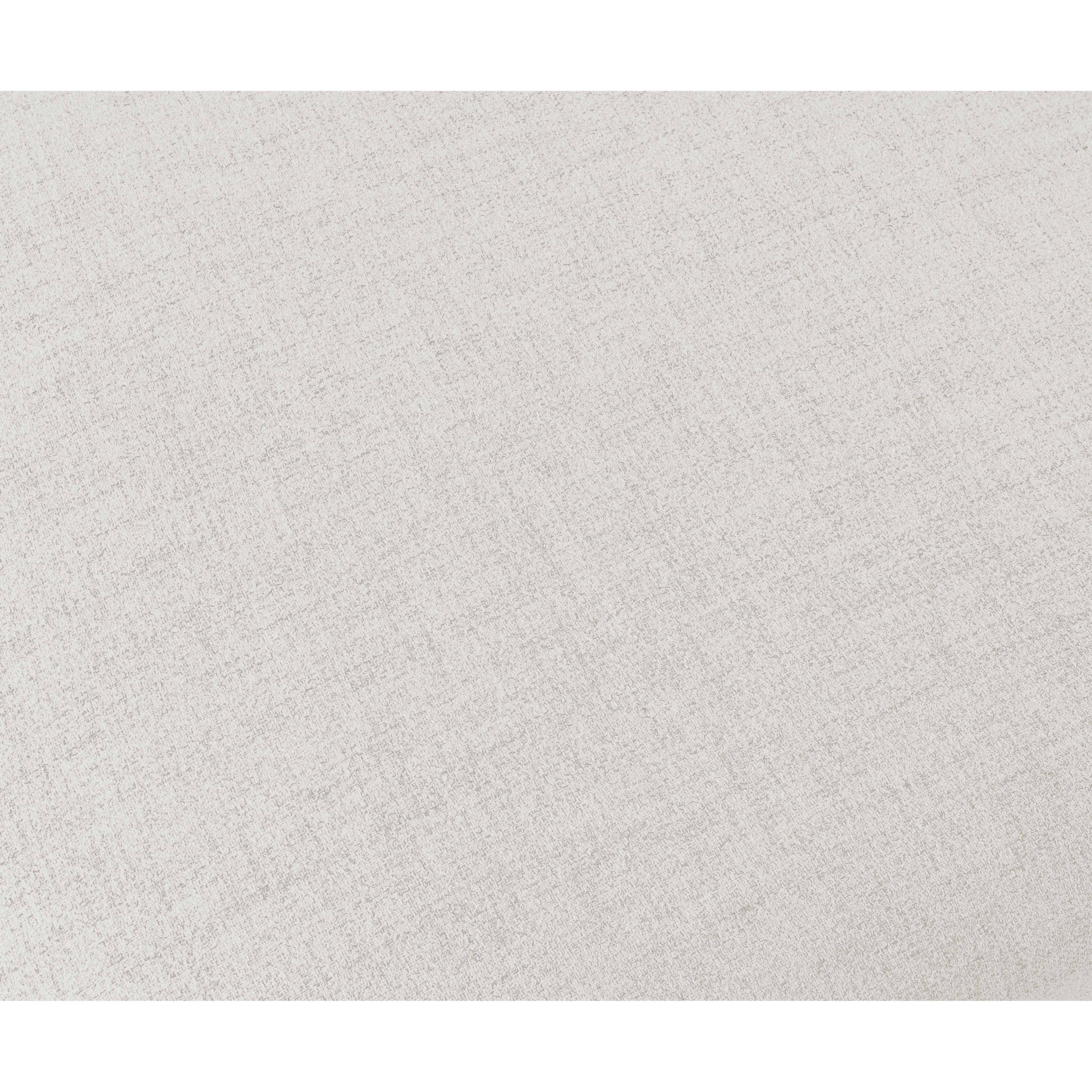 Meridian Miramar Cream Durable Linen Textured Ottoman