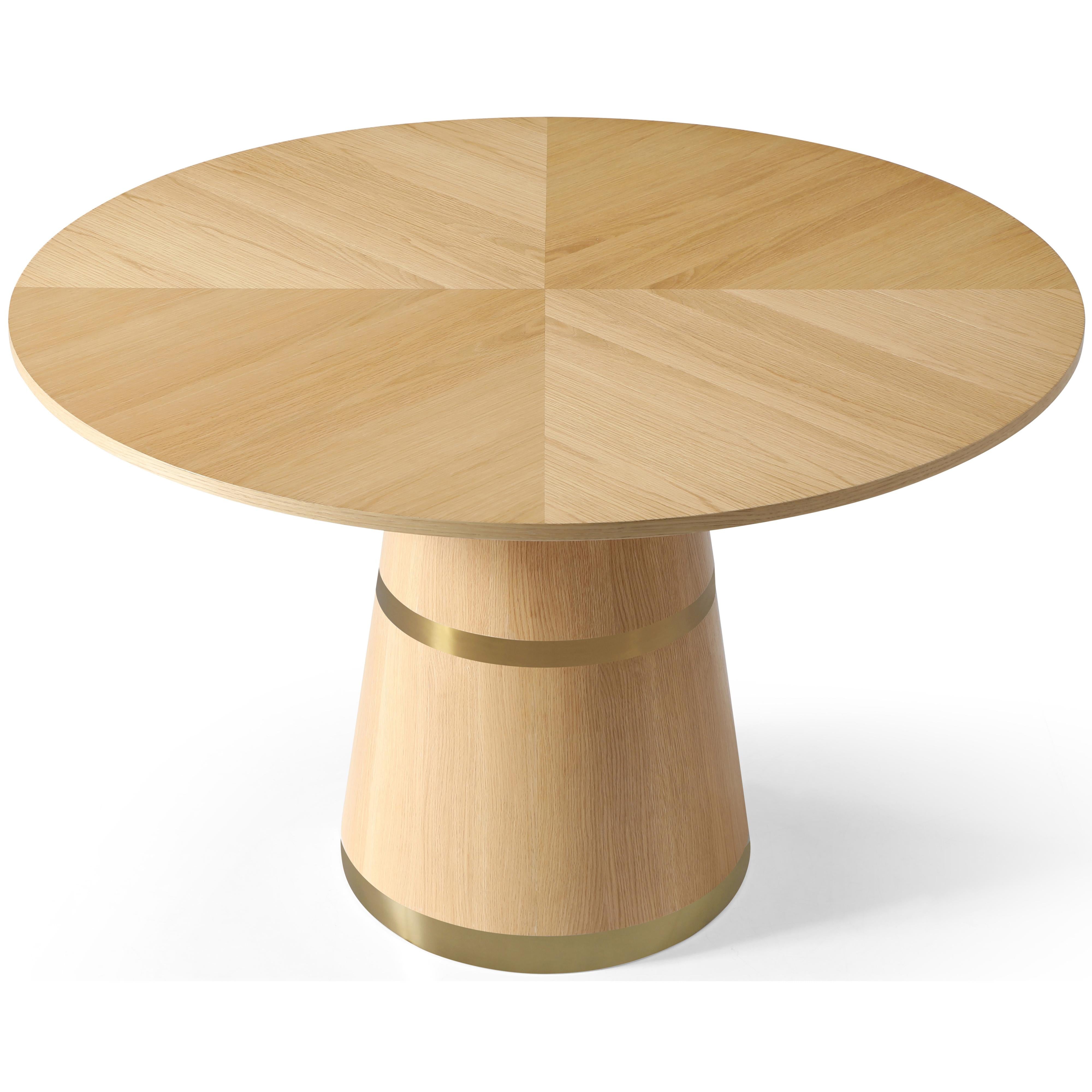Meridian Hans White Oak Dining Table
