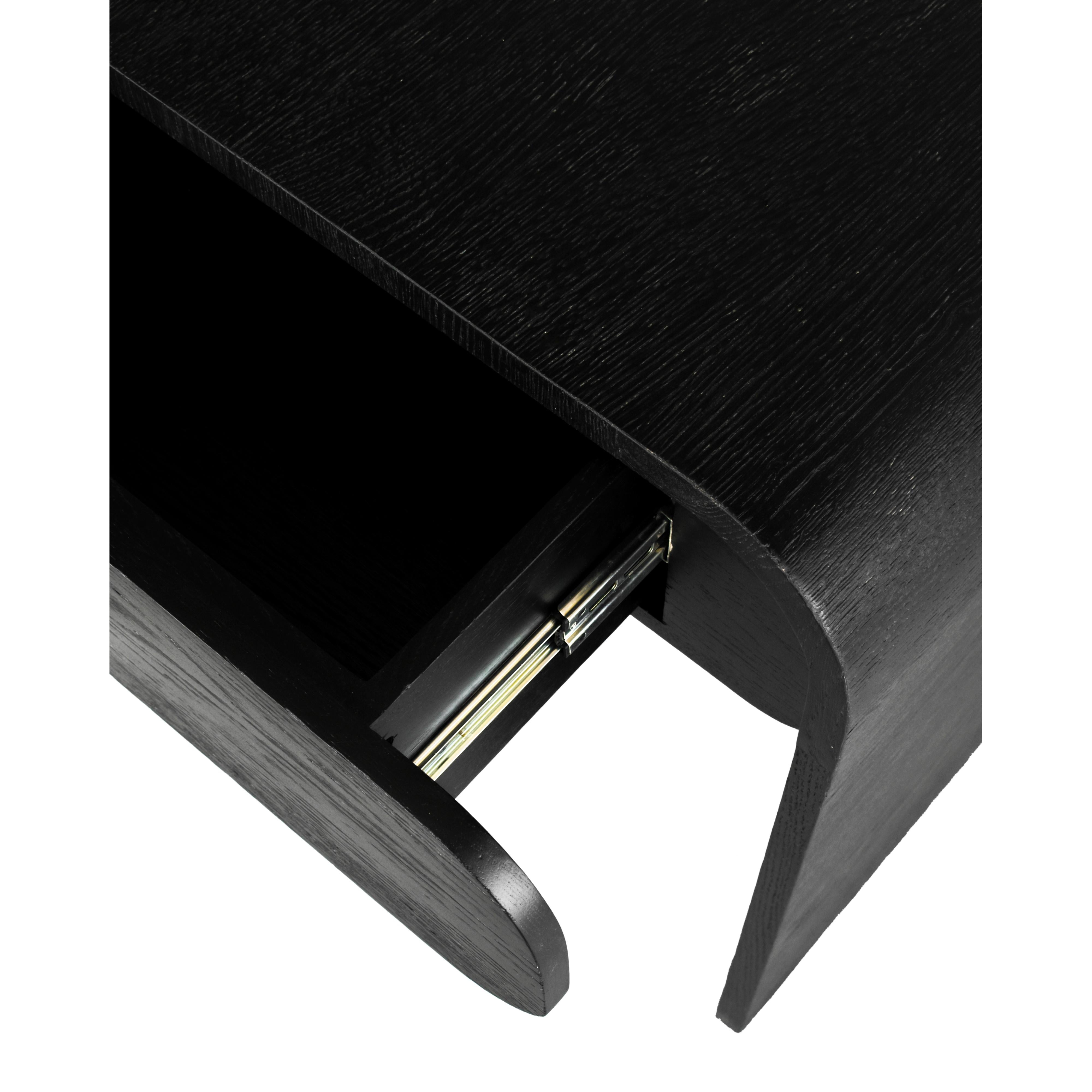 Meridian Cresthill Black Oak Night Stand