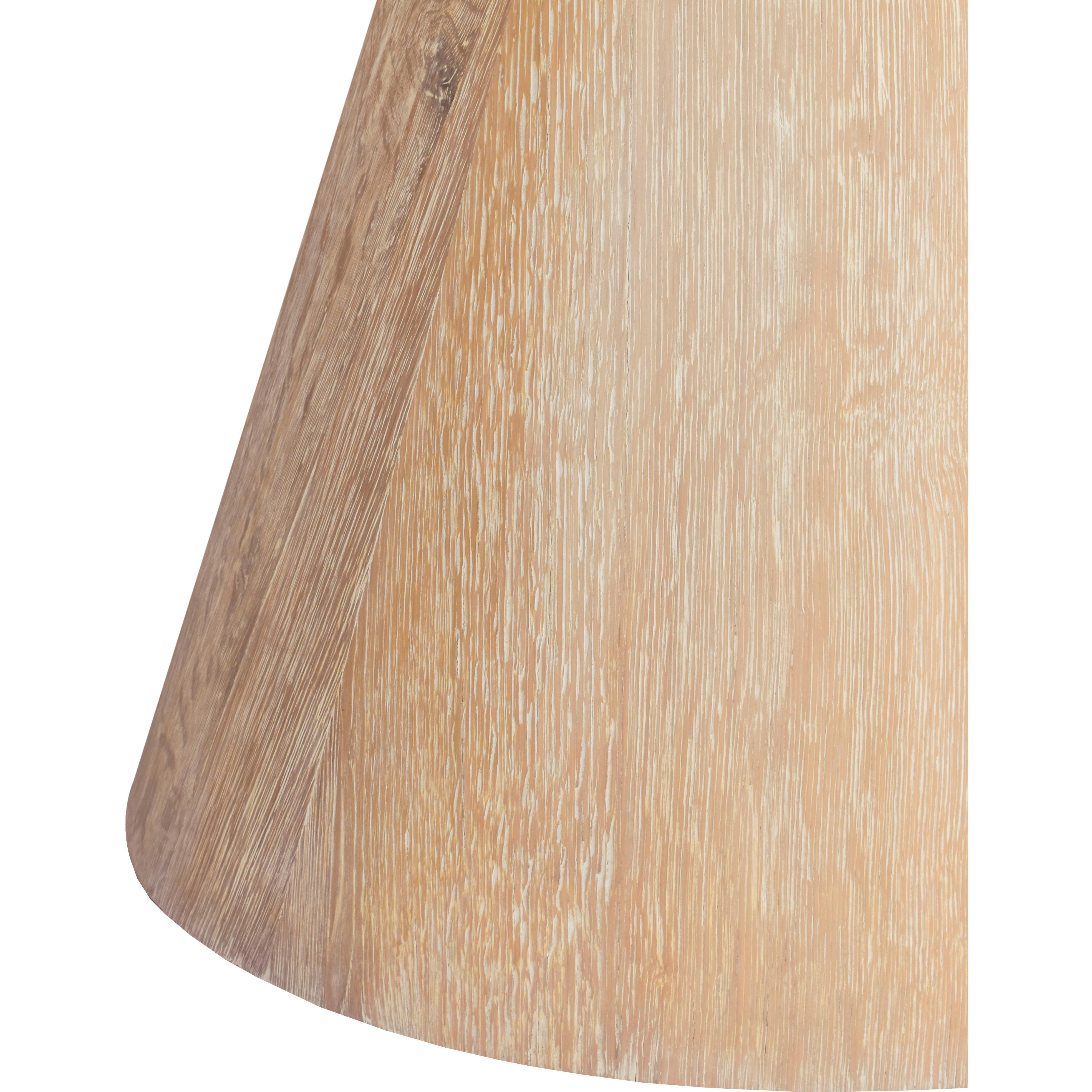 Meridian Linette White Oak Dining Table