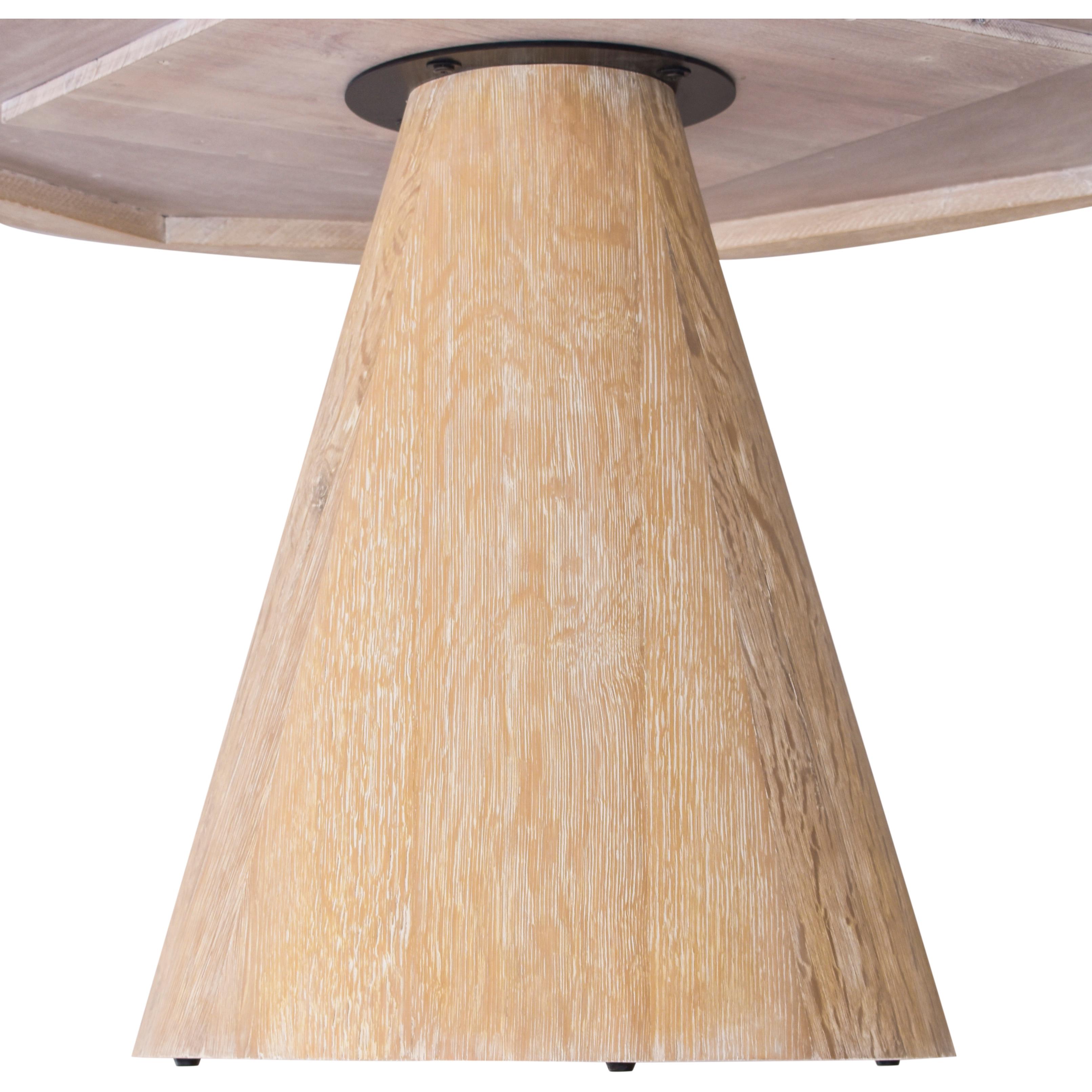 Meridian Linette White Oak Dining Table