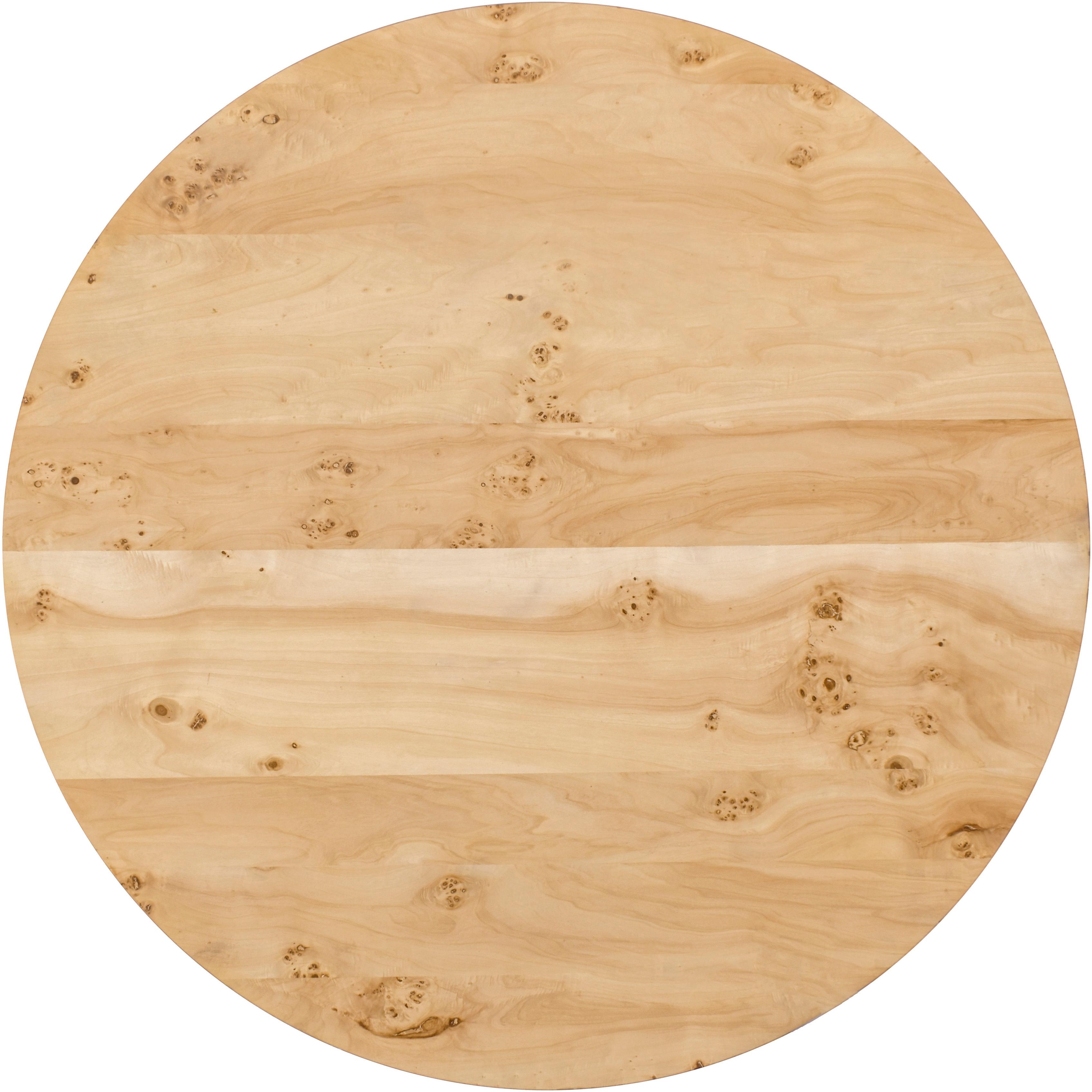Meridian Linette Natural Burl Wood Dining Table