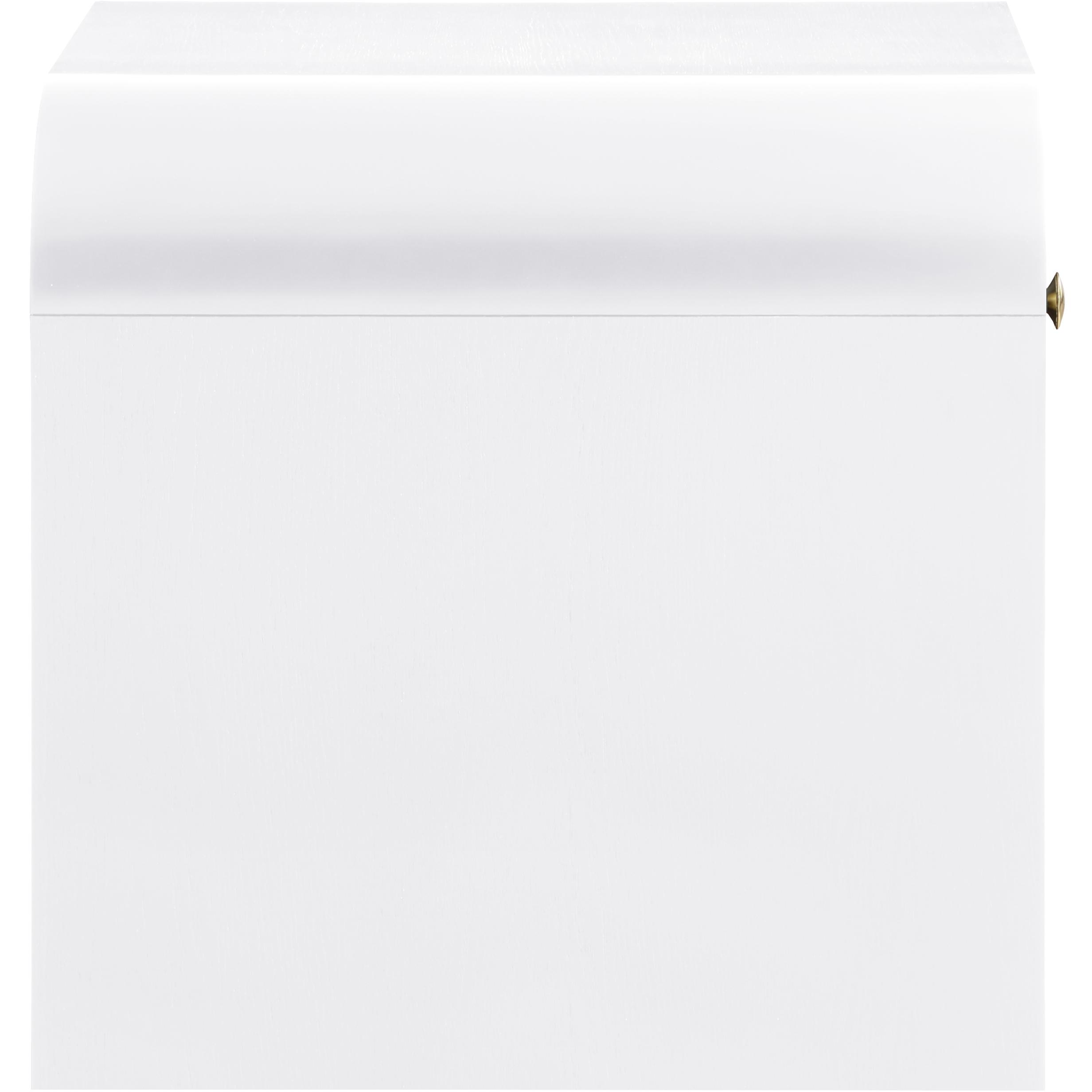 Meridian Artisto White End Table