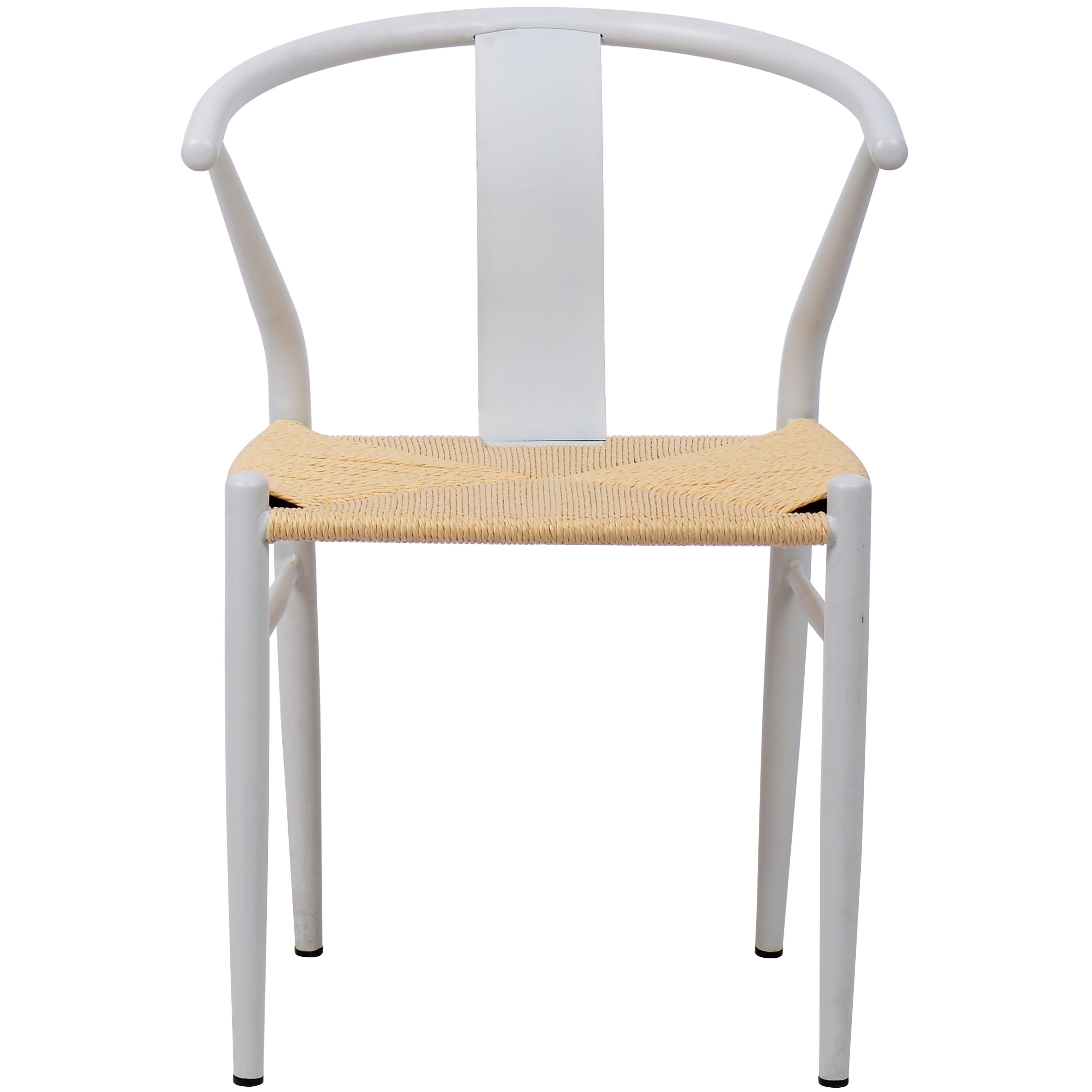 Meridian Beck Beige Hand Woven Rope Dining Chair