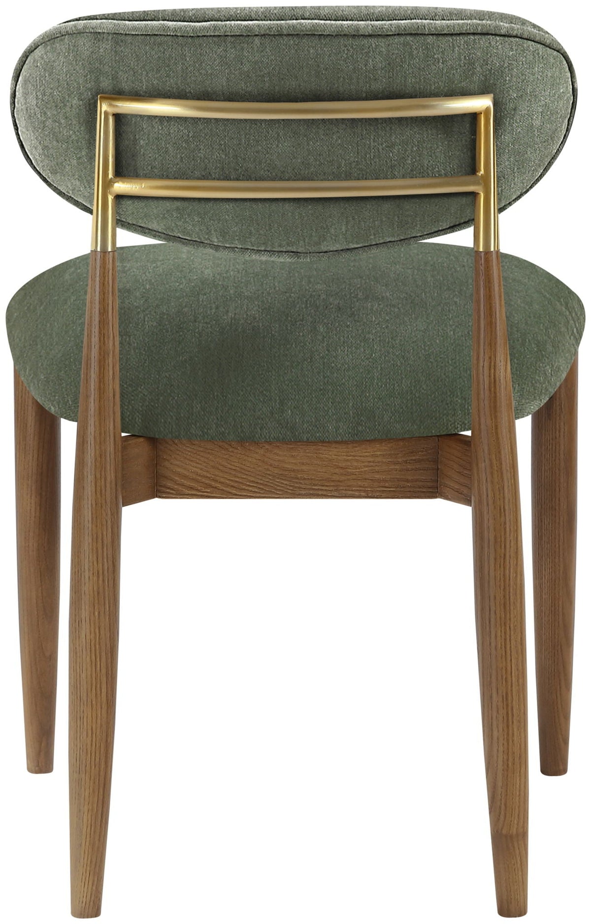 Riccio - Fabric Dining Side Chair (Set of 2) with Walnut Frame