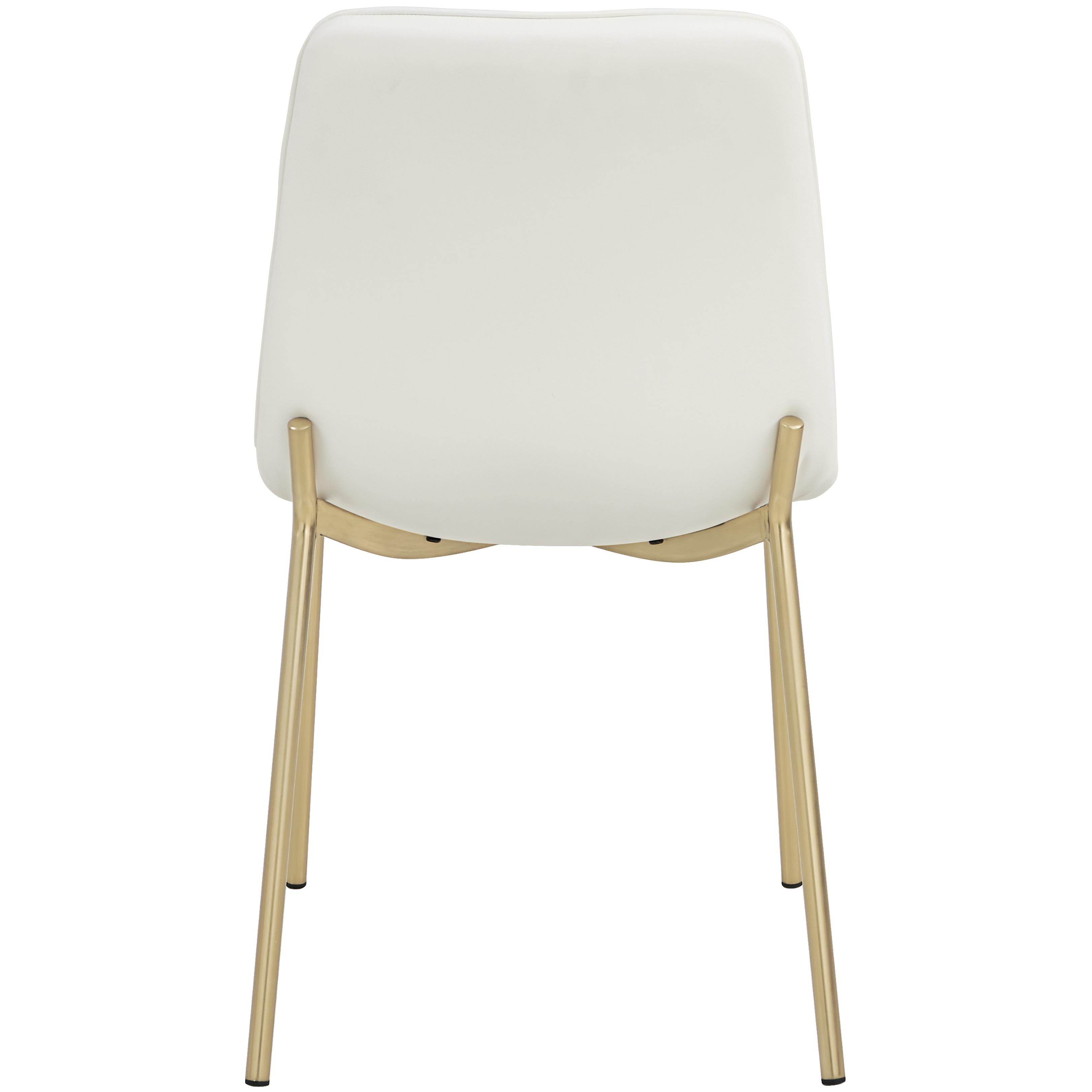 Meridian Isla White Vegan Leather Dining Chair