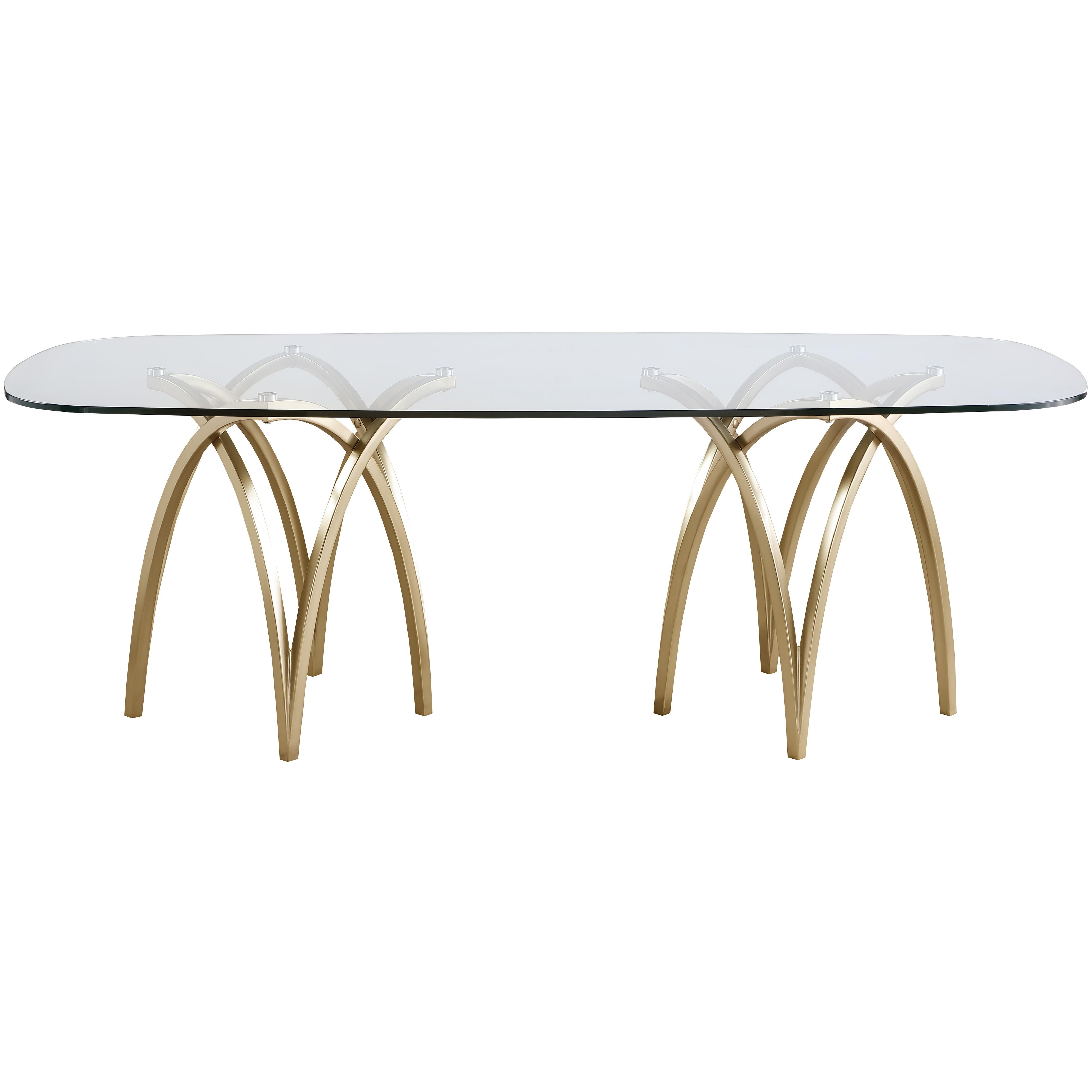 Meridian Madelyn Gold Dining Table