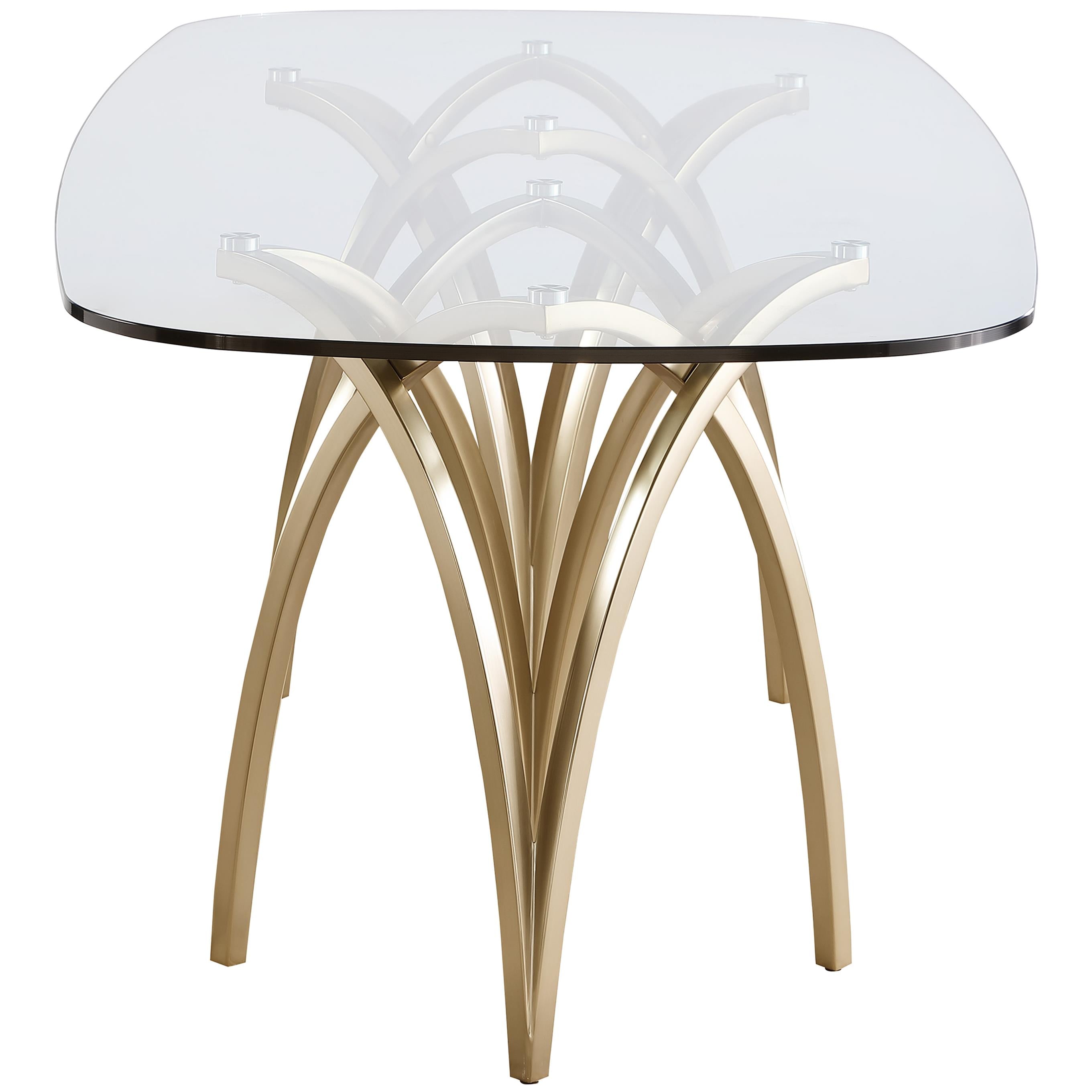 Meridian Madelyn Gold Dining Table