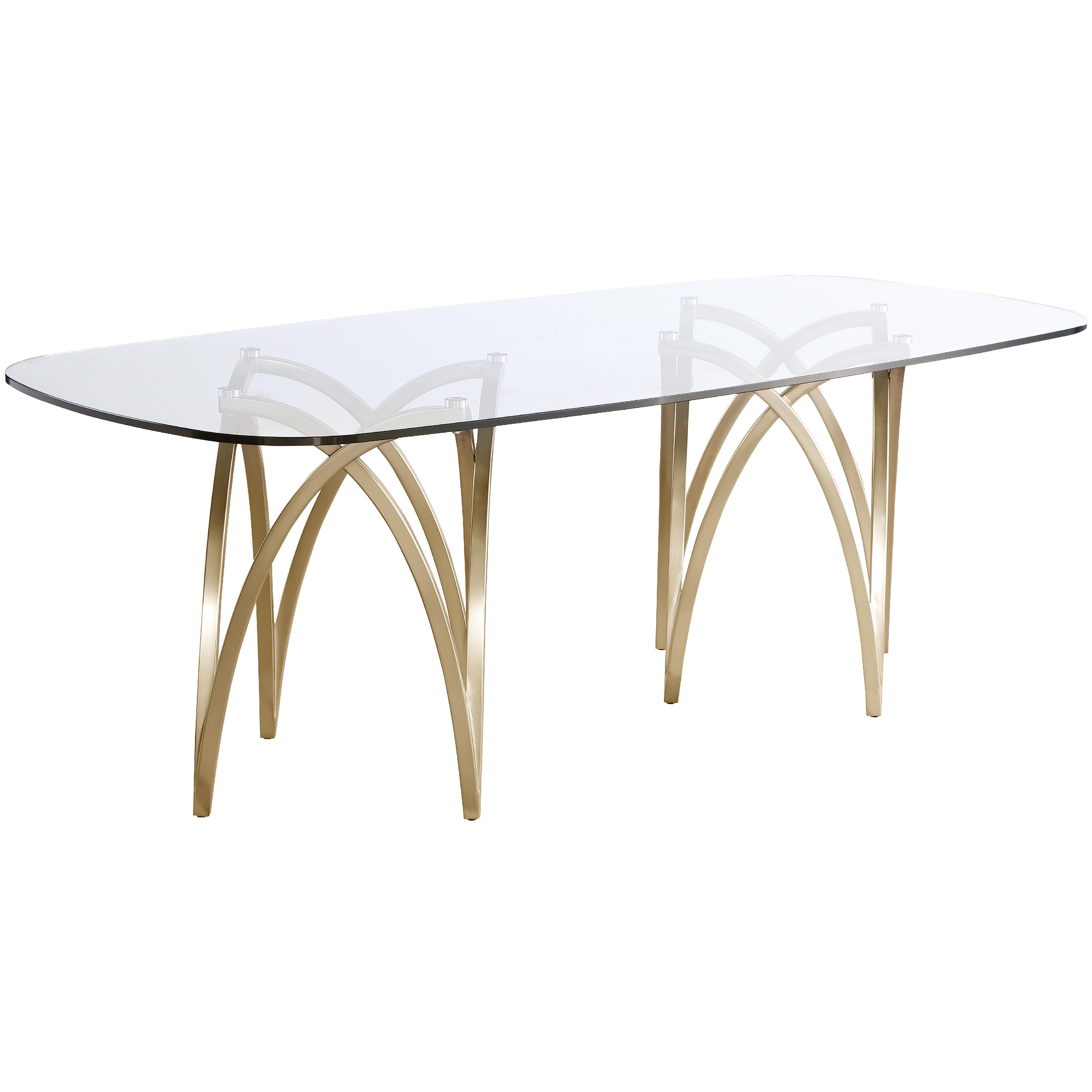 Meridian Madelyn Gold Dining Table