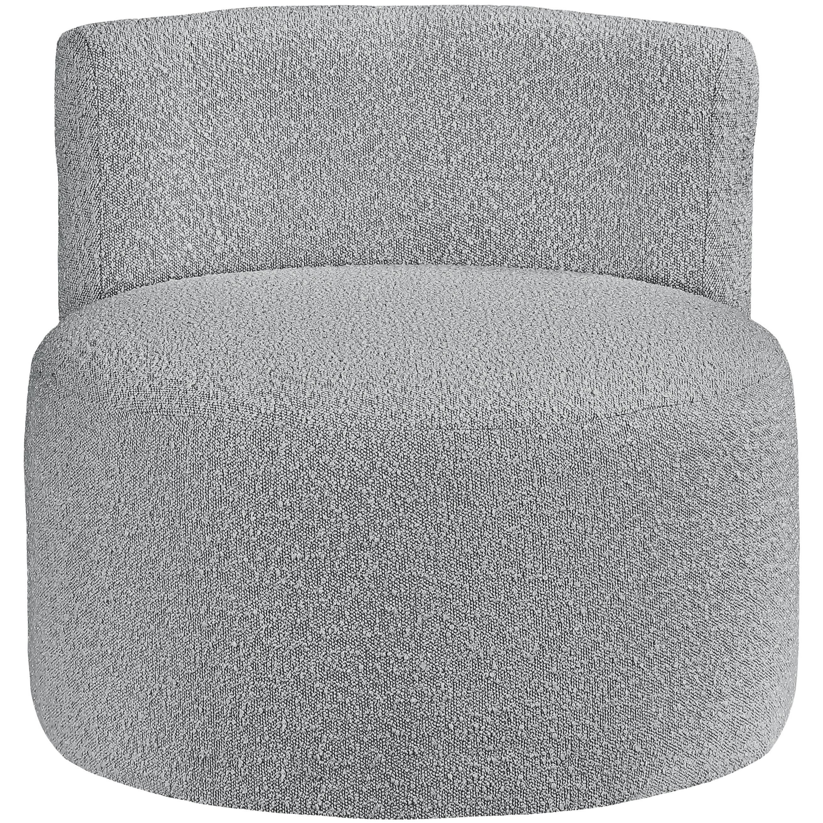 Meridian Como Grey Boucle Fabric Accent Chair