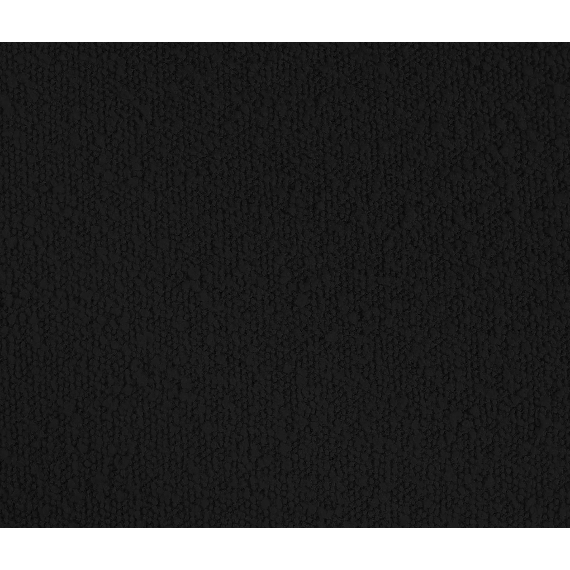 Meridian Parlor Black Boucle Fabric Accent Chair