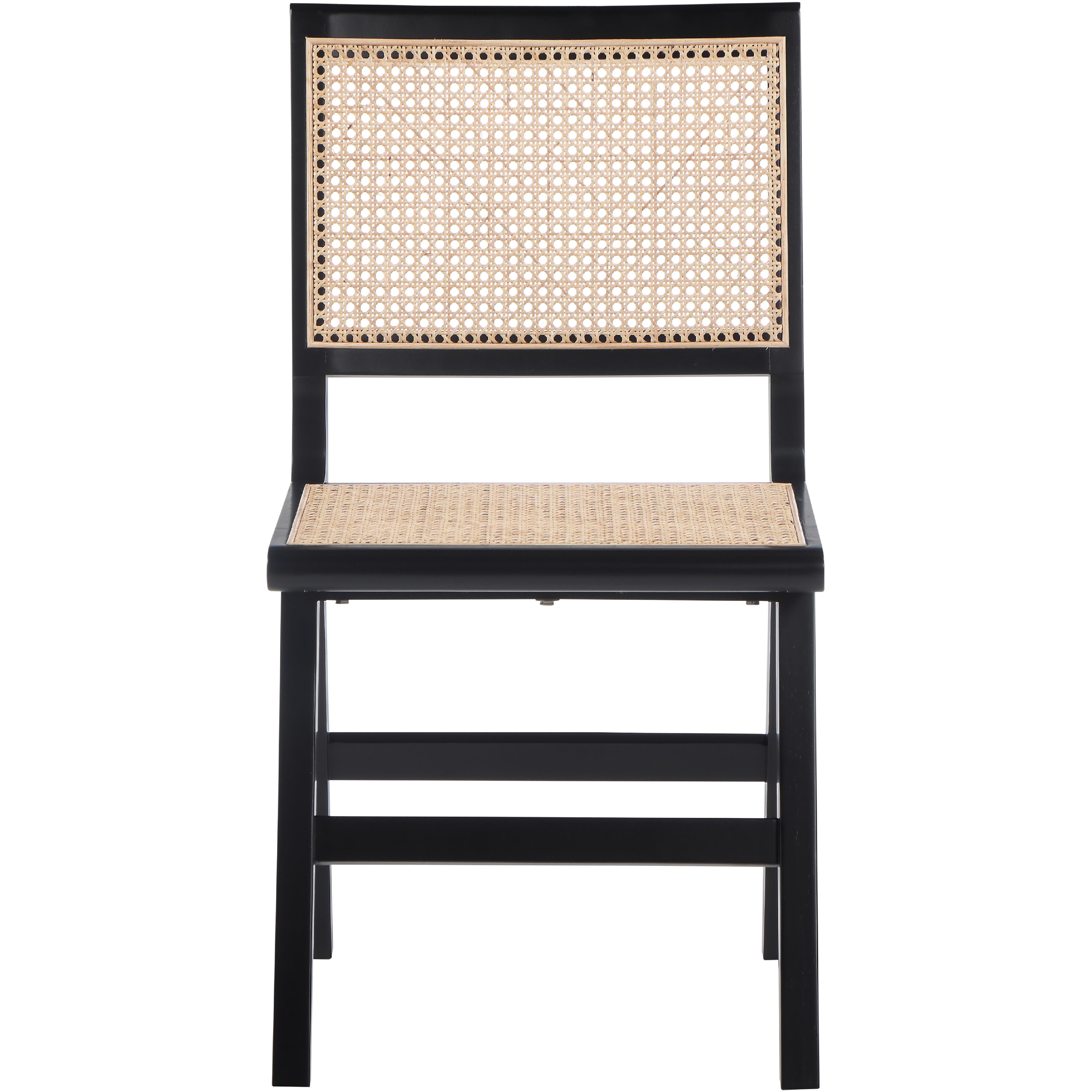 Meridian Preston Black Wood Dining Side Chair