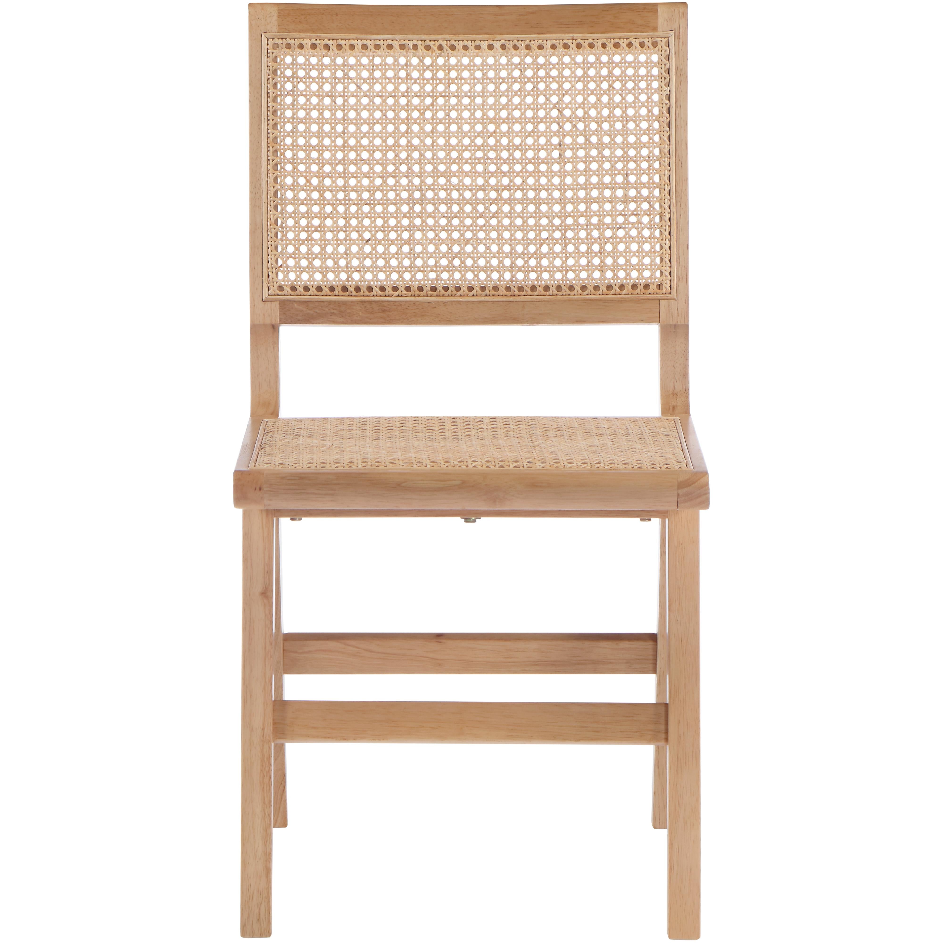 Meridian Preston Natural Wood Dining Side Chair