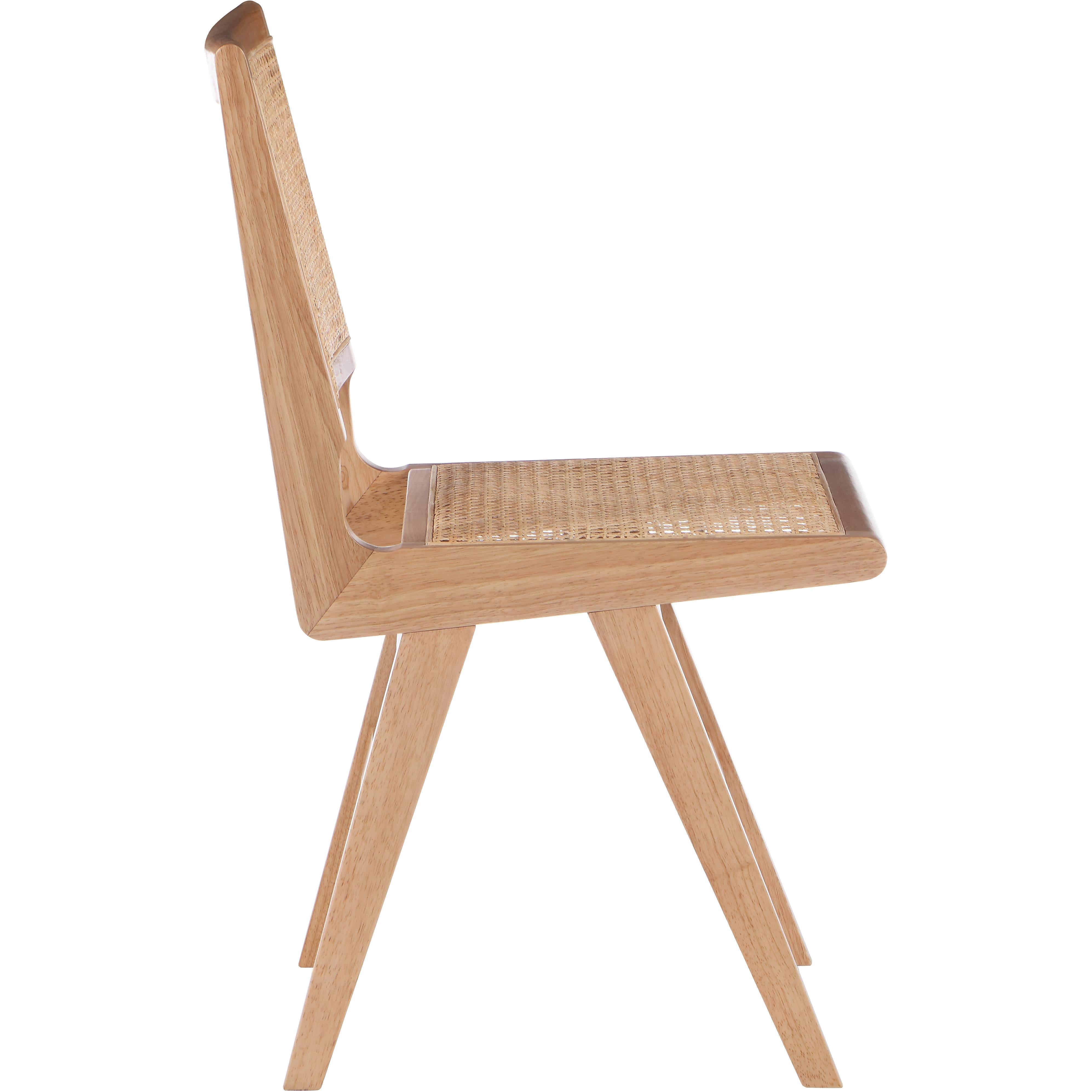 Meridian Preston Natural Wood Dining Side Chair