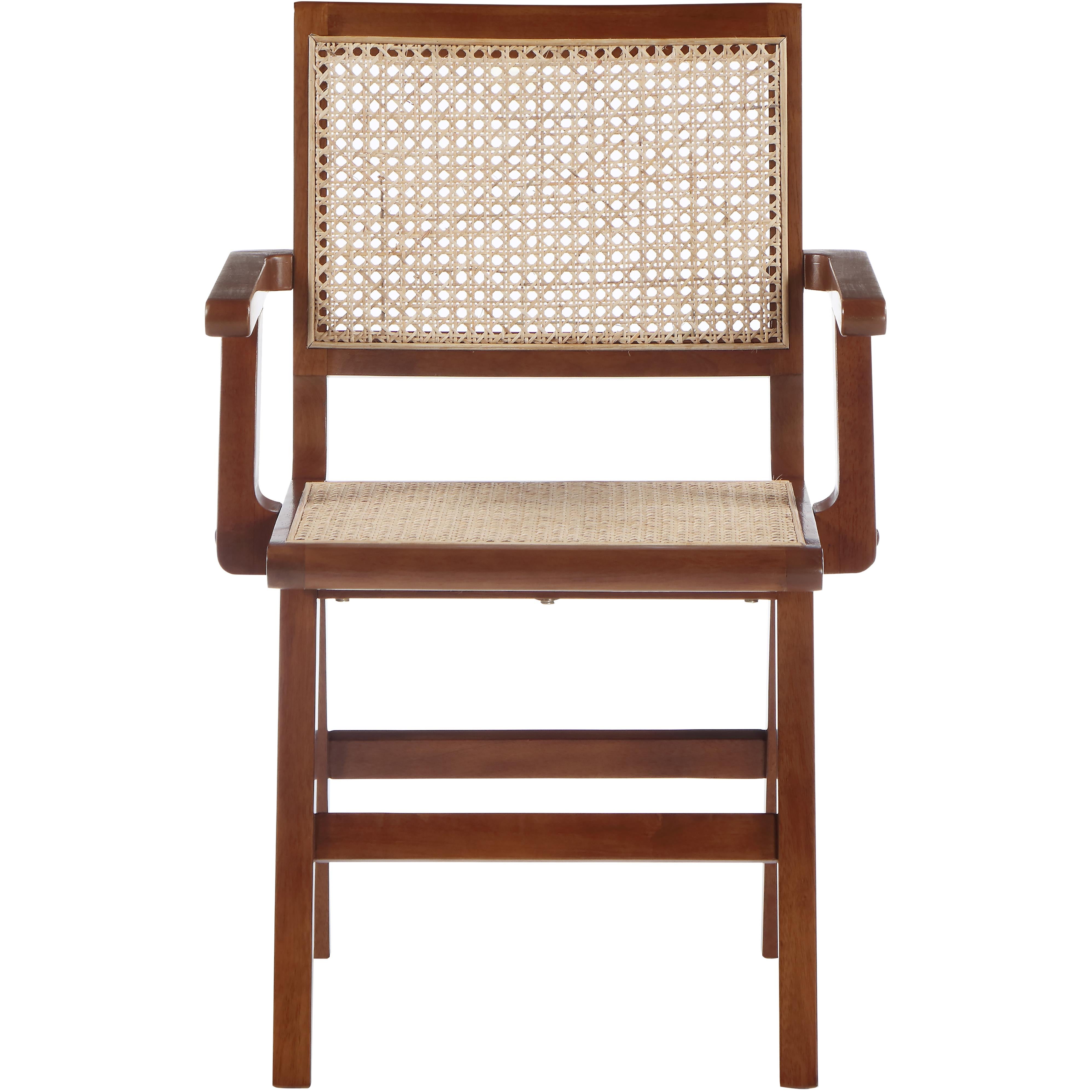 Meridian Preston Walnut Wood Dining Arm Chair