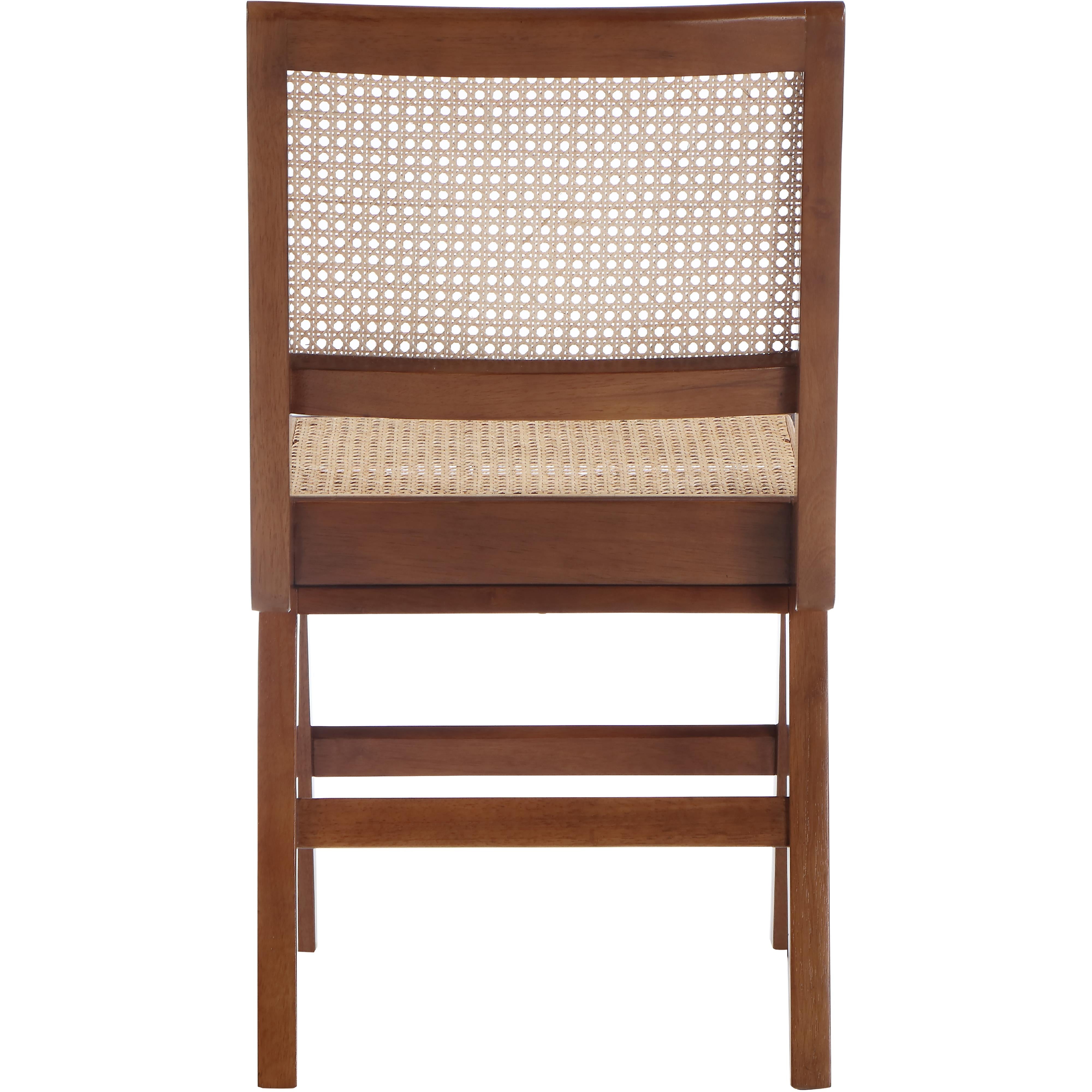 Meridian Preston Walnut Wood Dining Side Chair