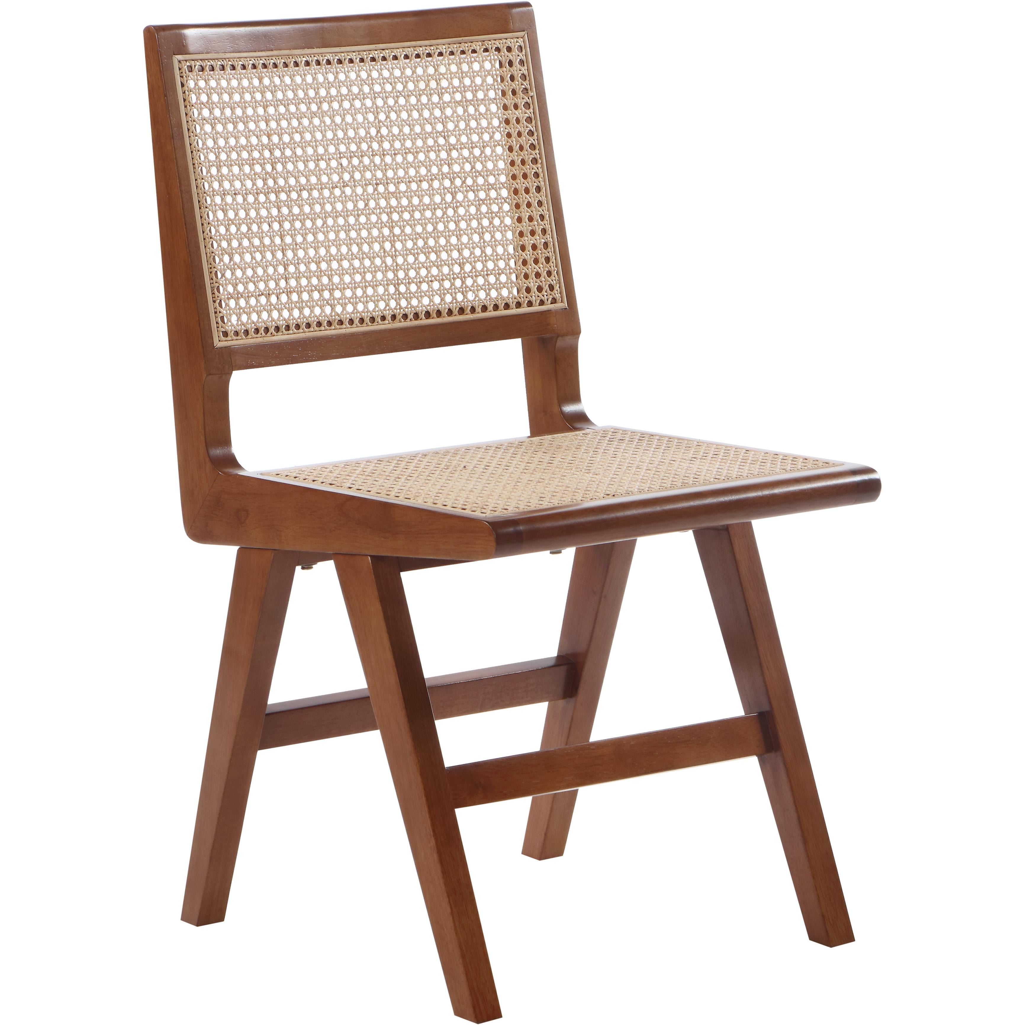 Meridian Preston Walnut Wood Dining Side Chair