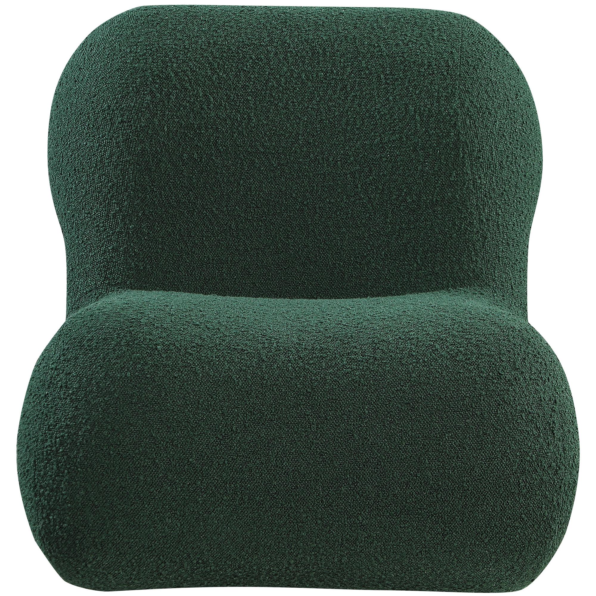 Meridian Quadra Green Fabric Accent Chair
