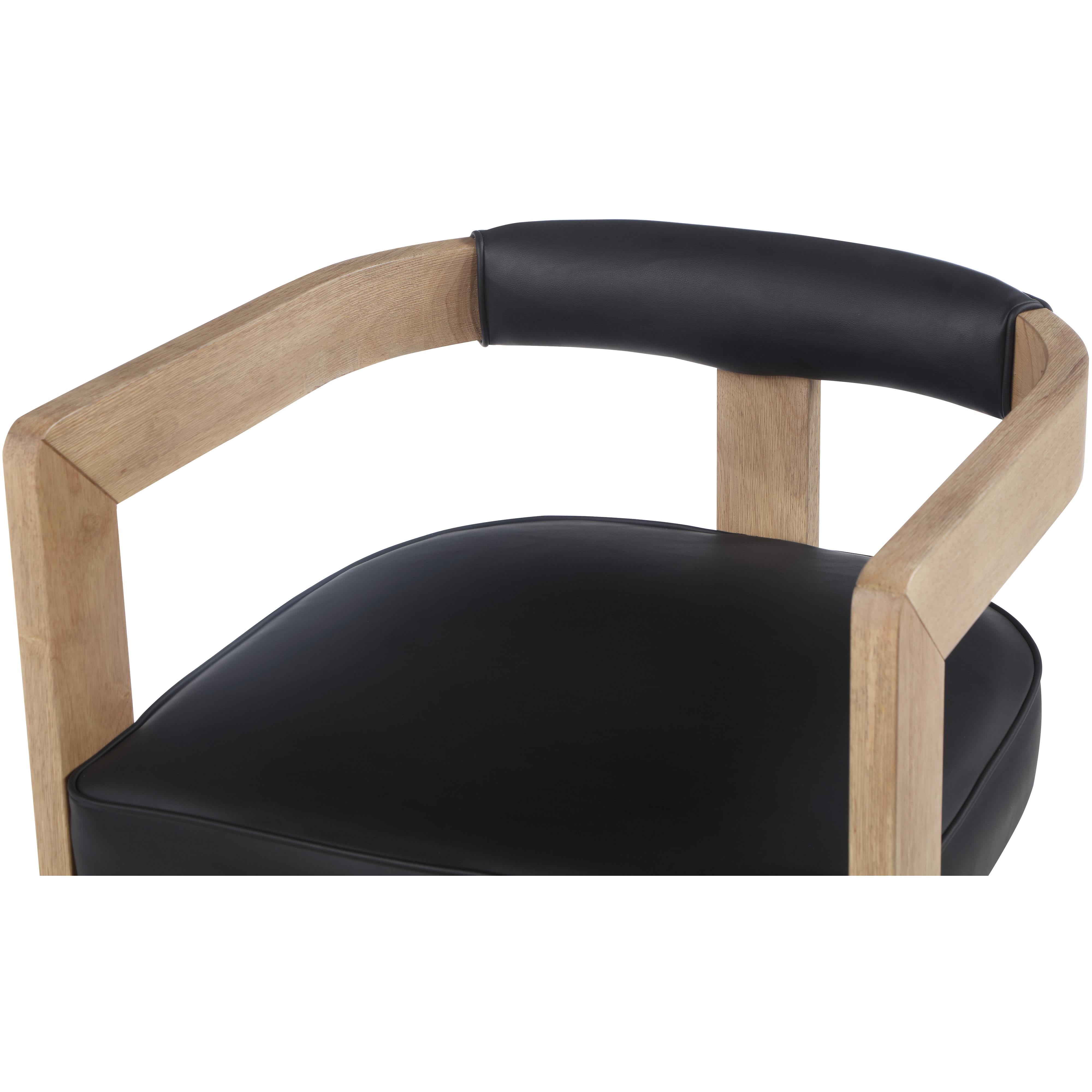 Meridian Manchester Black Vegan Leather Dining Chair