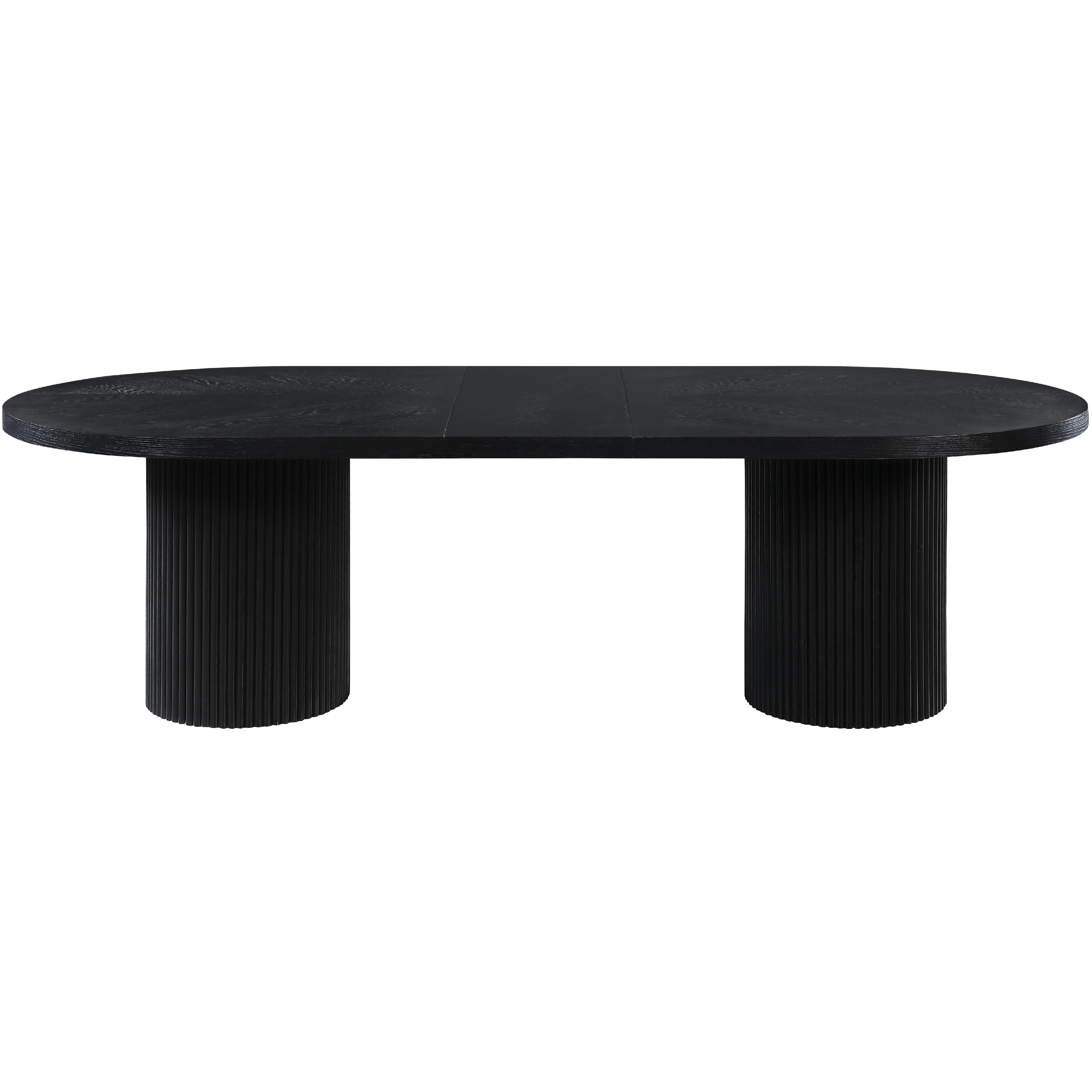 Meridian Belinda Black Oak Veneer Dining Table (3 Boxes)