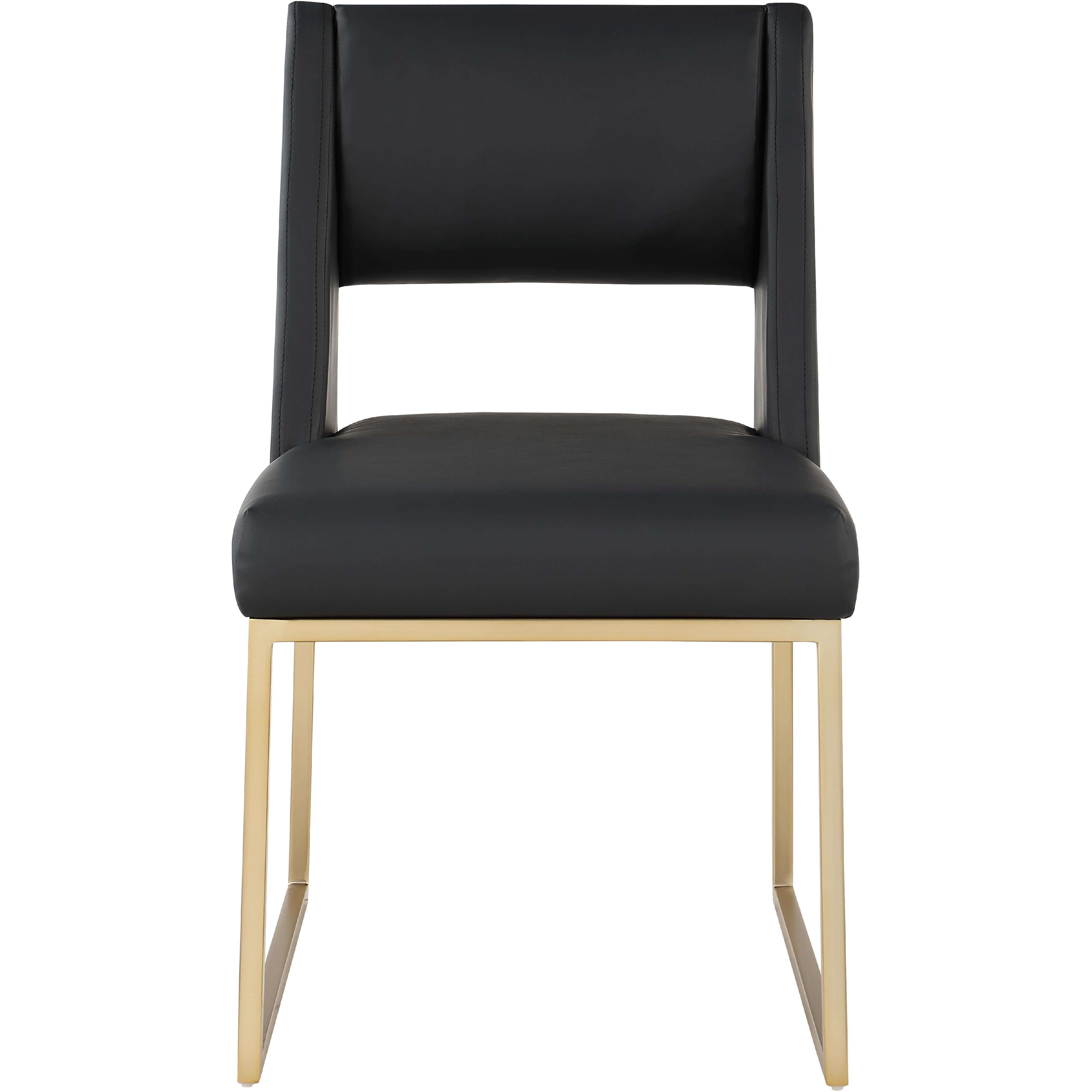 Meridian Jayce Black Vegan Leather Dining Chair