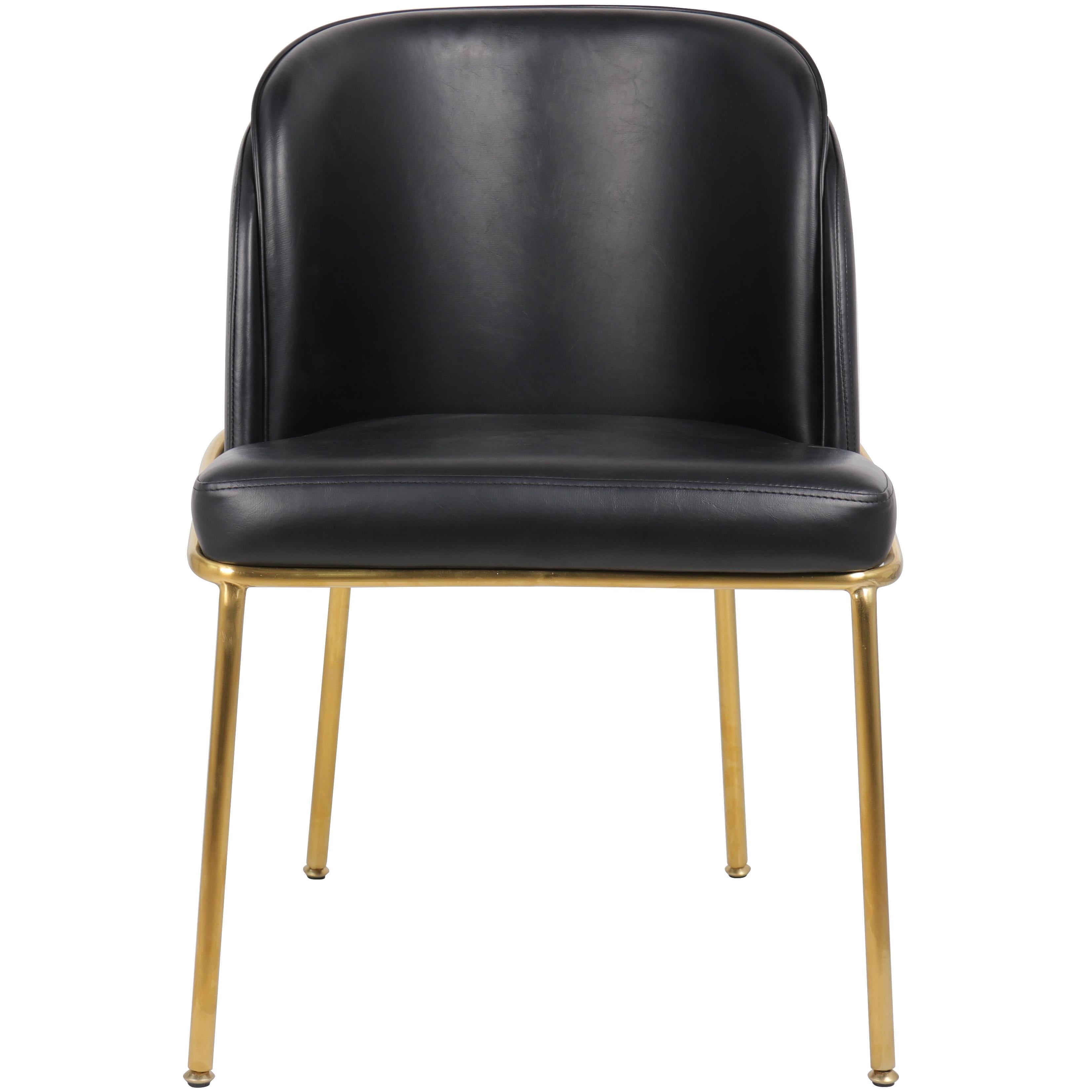 Meridian Jagger Black Vegan Leather Dining Chair