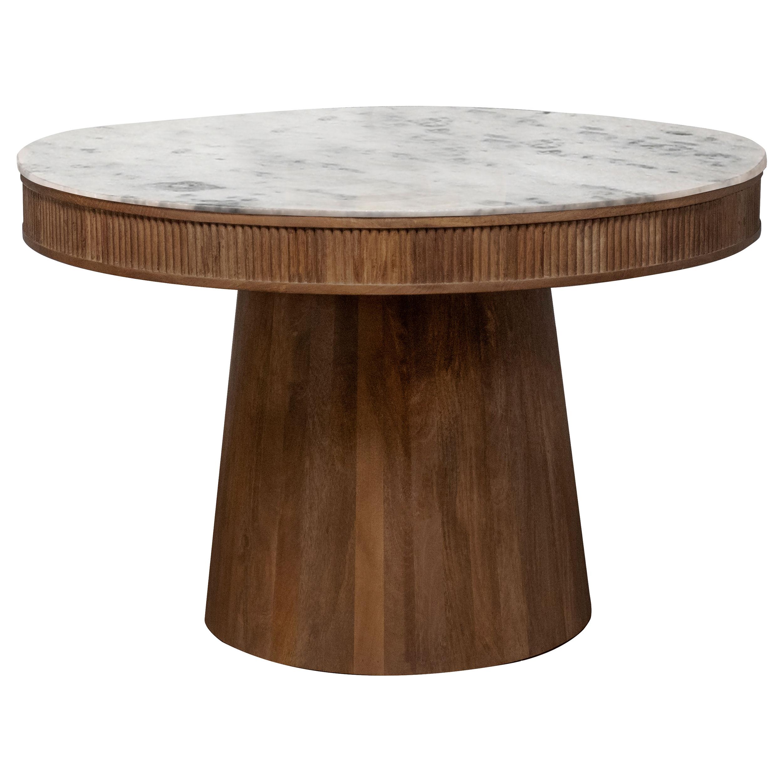 Ortega marble-top table - front