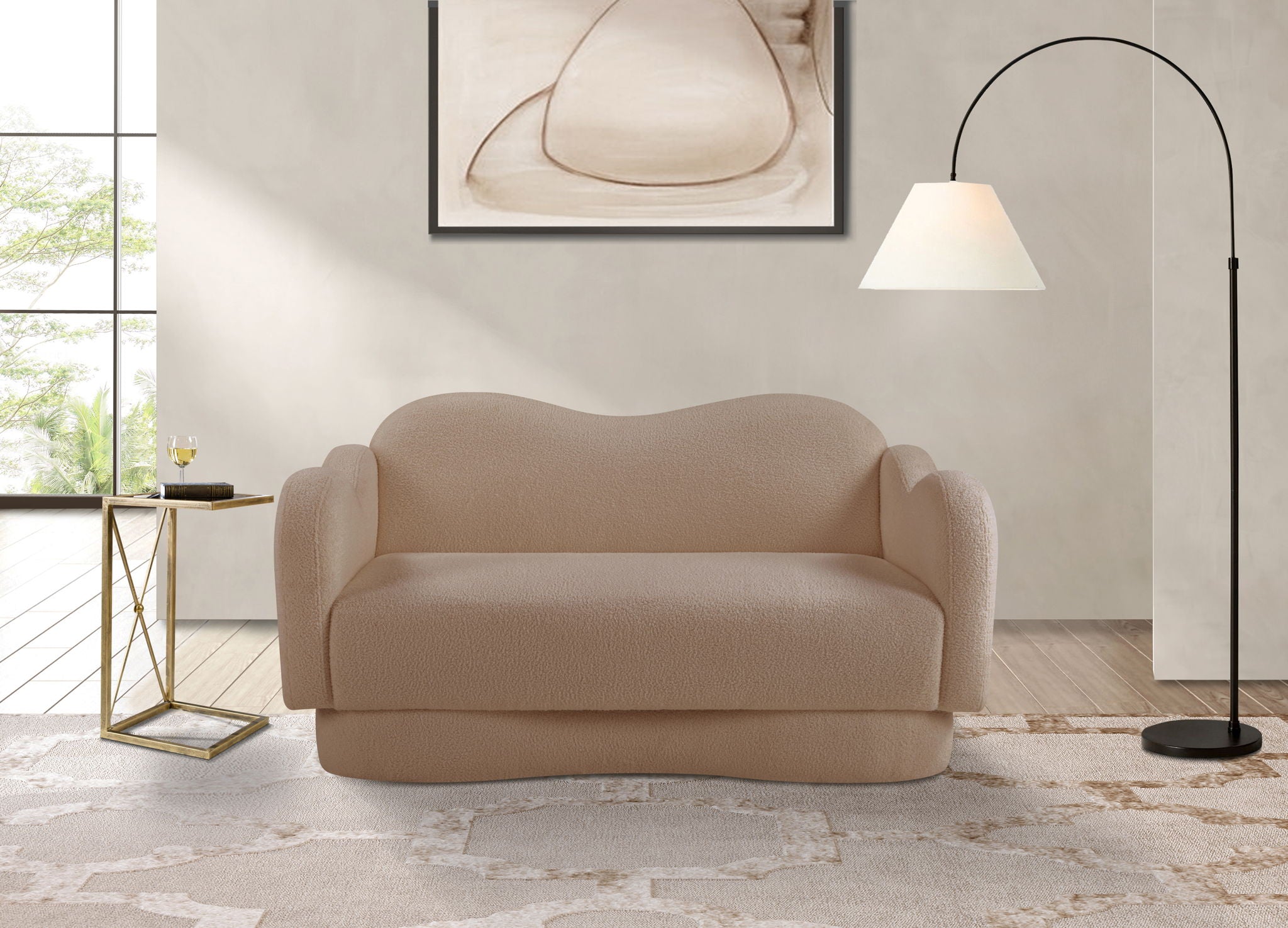 Bloom - Teddy Fabric Loveseat